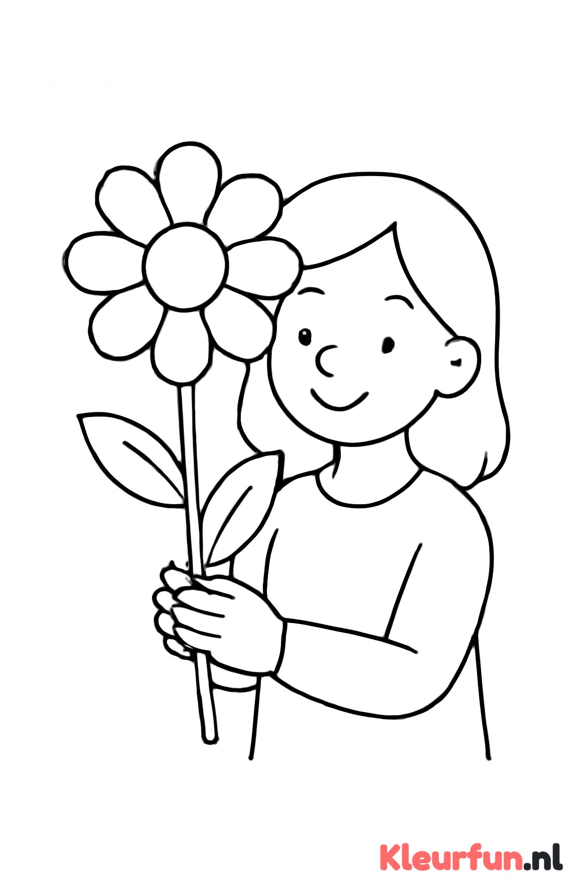 Moeder met Bloem