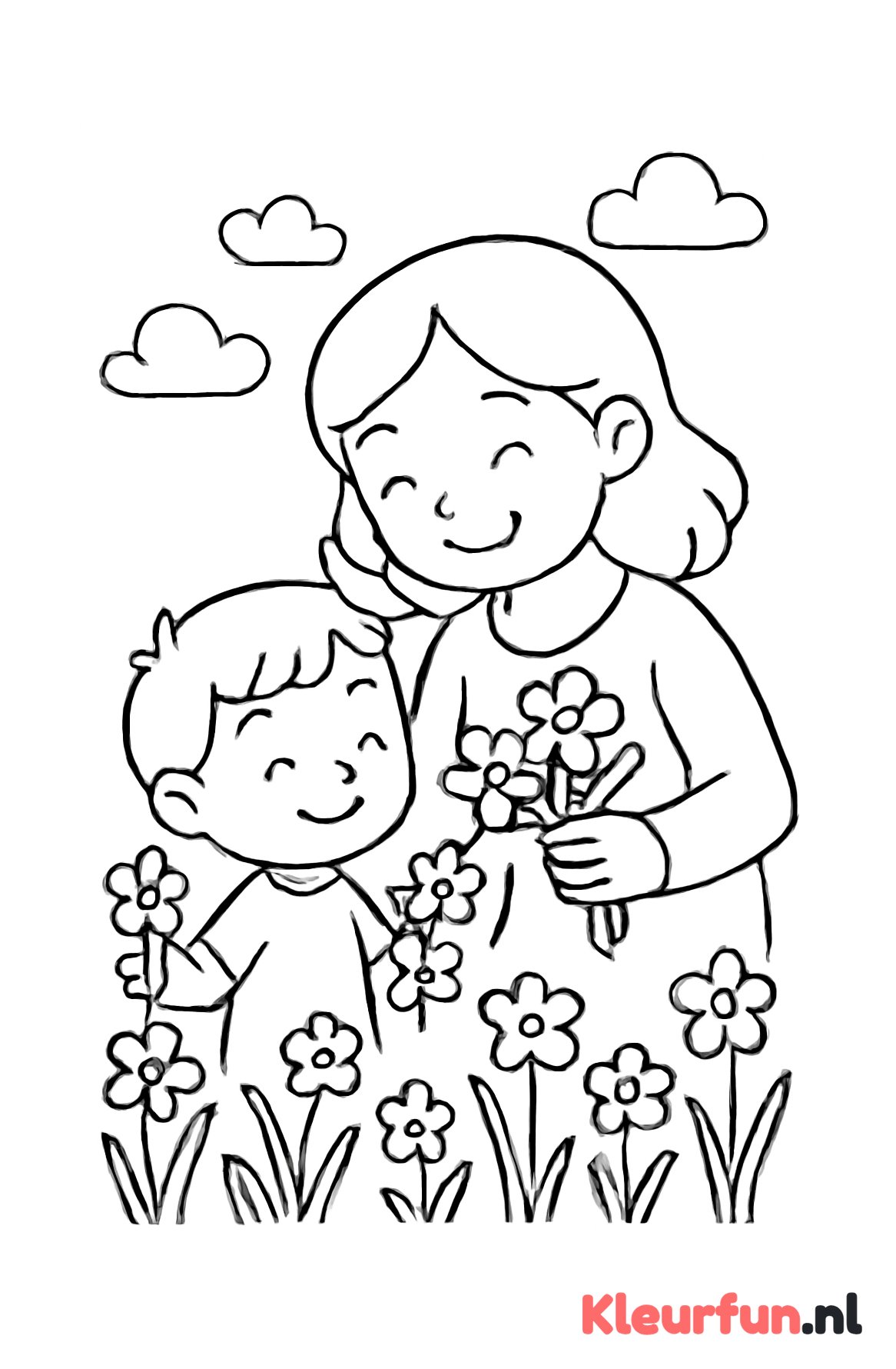 Bloemen plukken samen