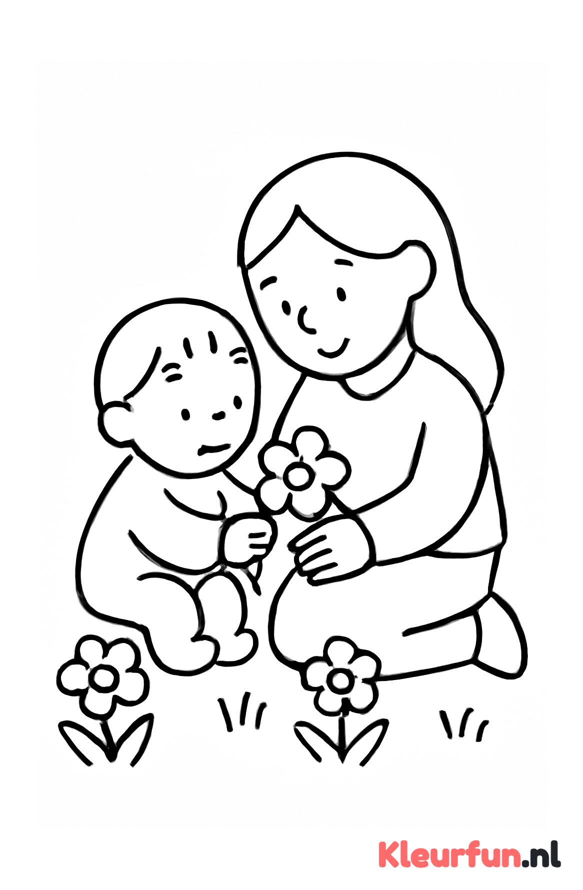Samen bloemen plukken