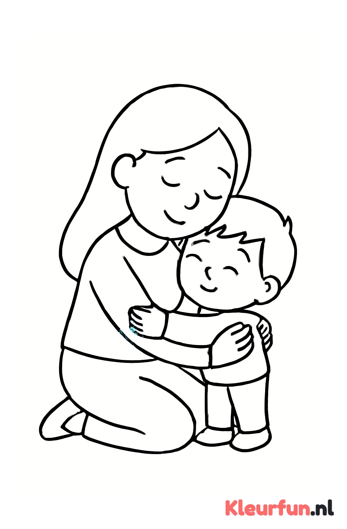 Moeder en Kind Knuffel