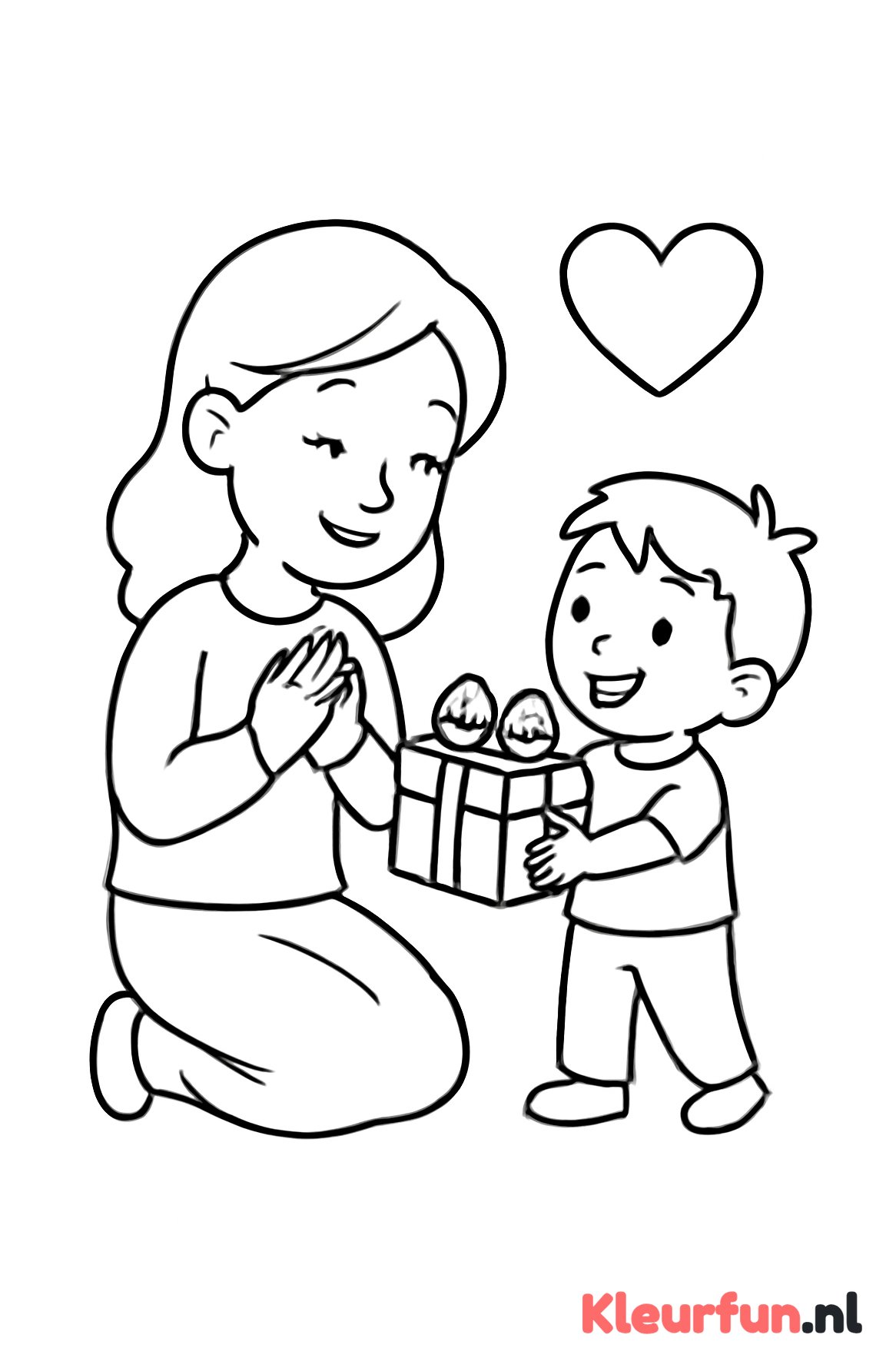 Moeder met Cadeau