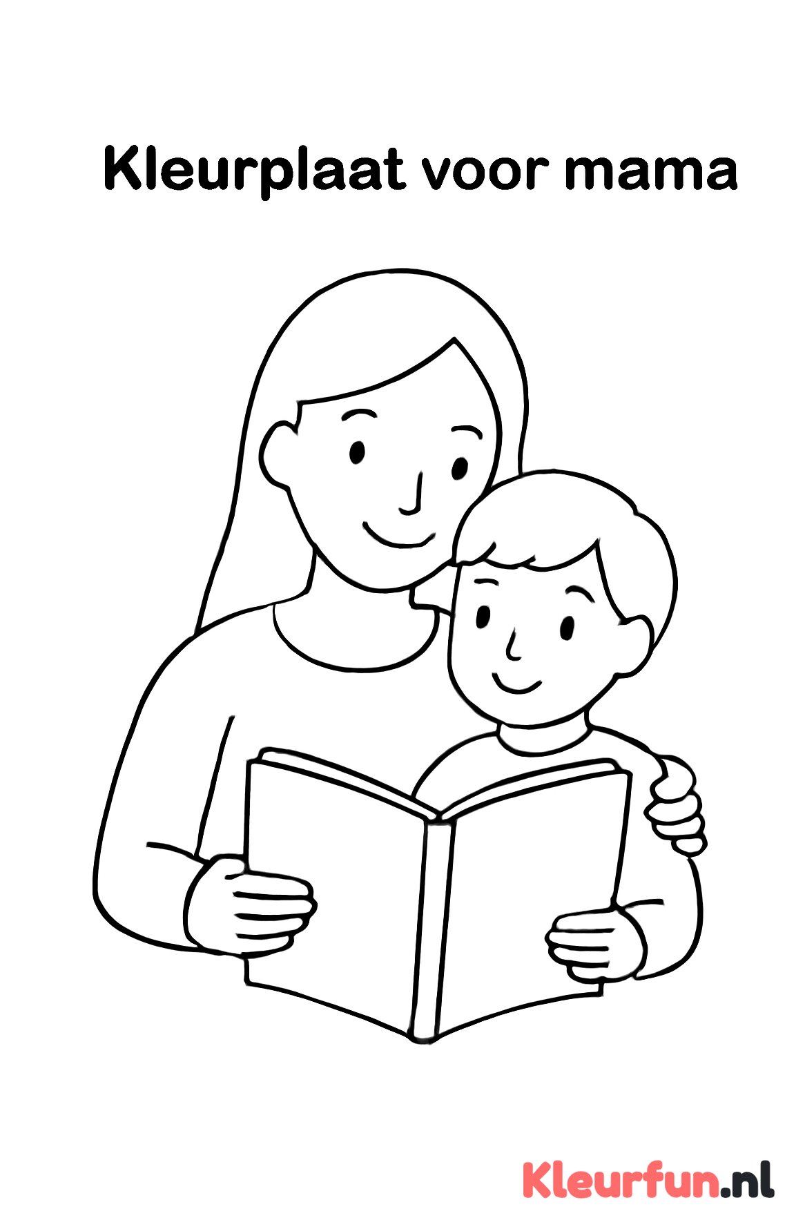 Moeder leest voor aan haar kind