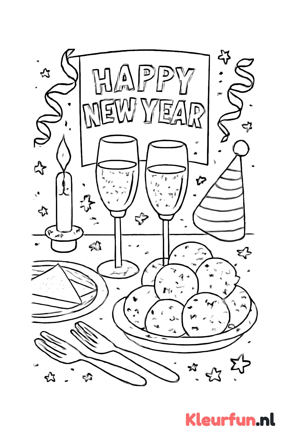 Feestelijke nieuwjaarsbrunch