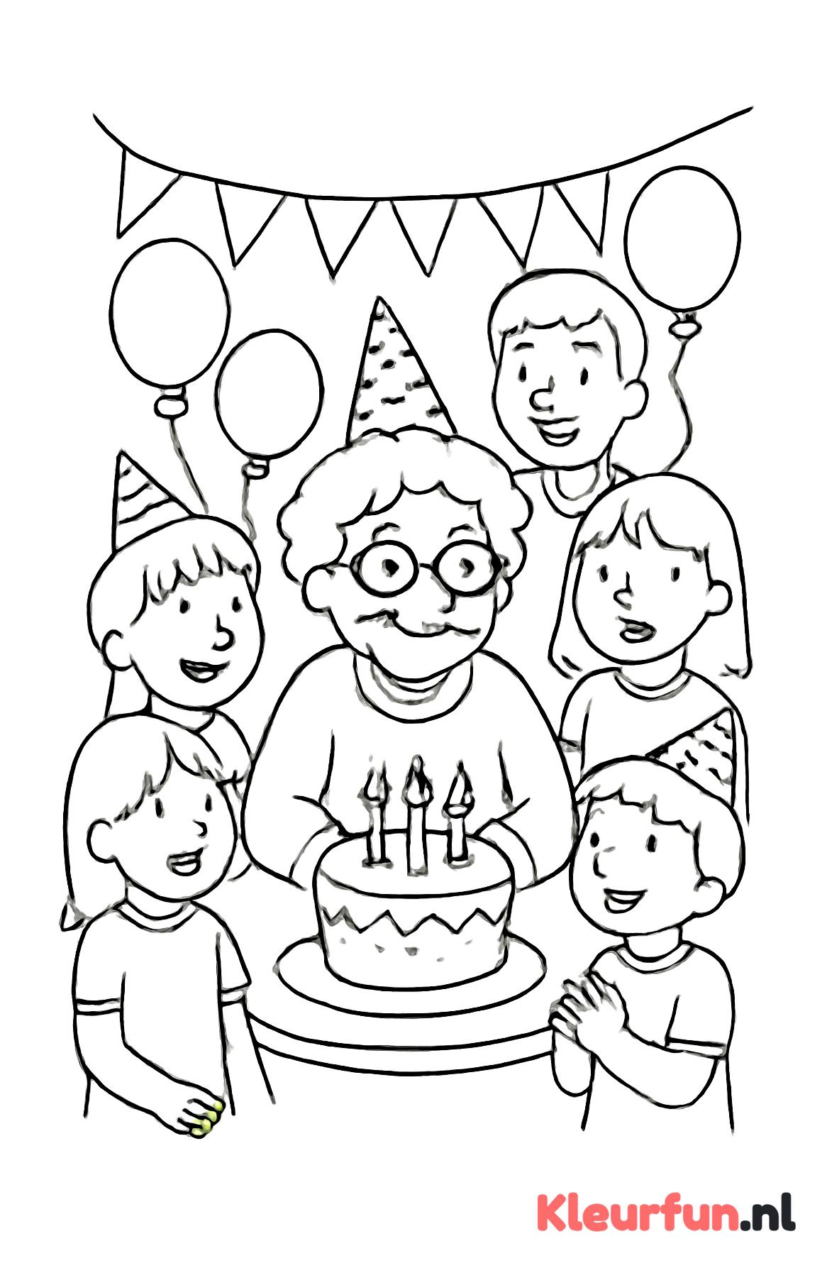 Oma's verjaardagsfeest met familie
