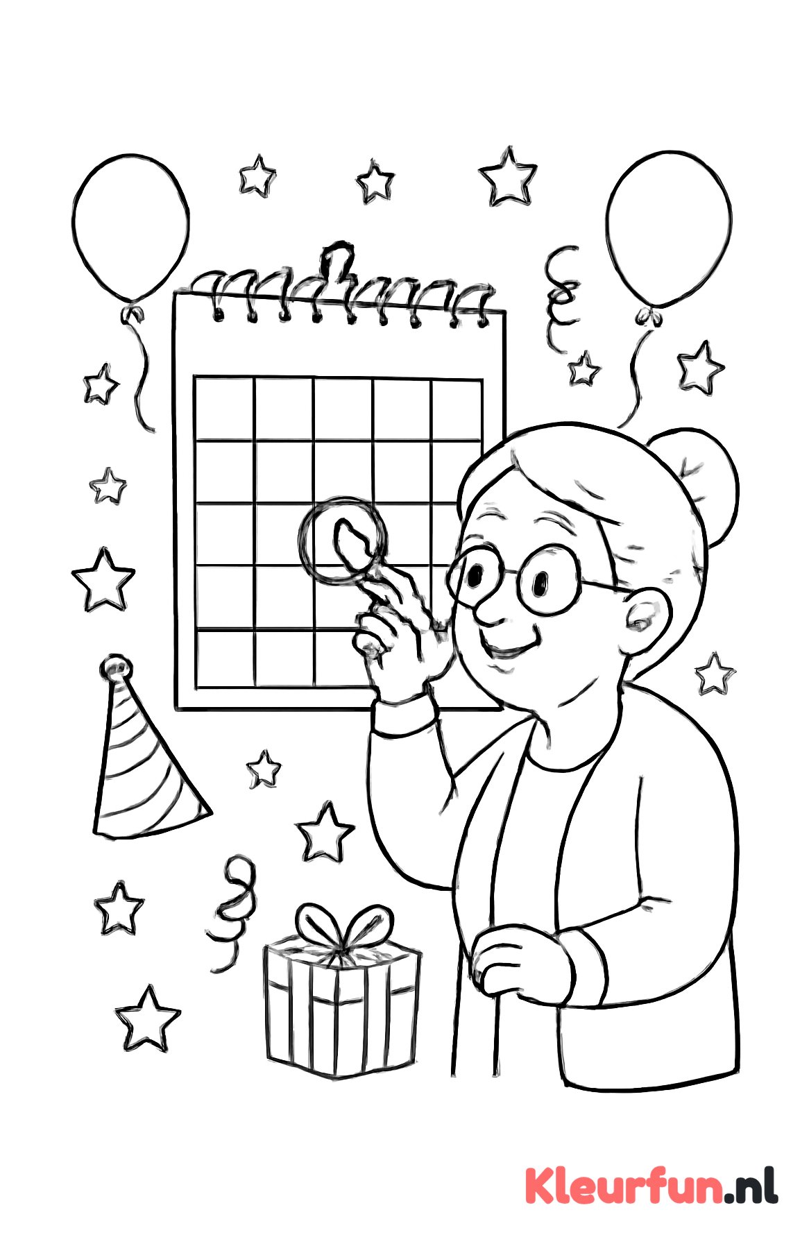 Oma's verjaardagskalender