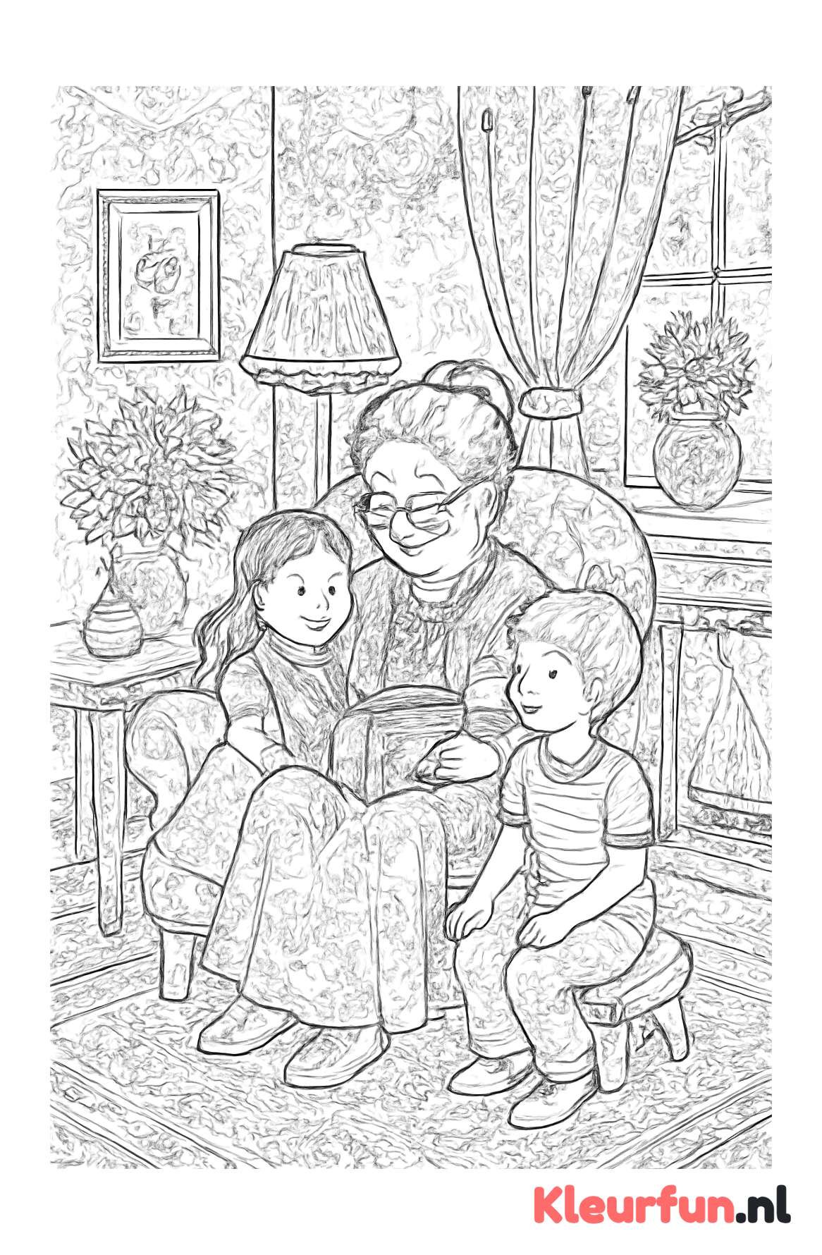 Oma leest voor met Moederdag