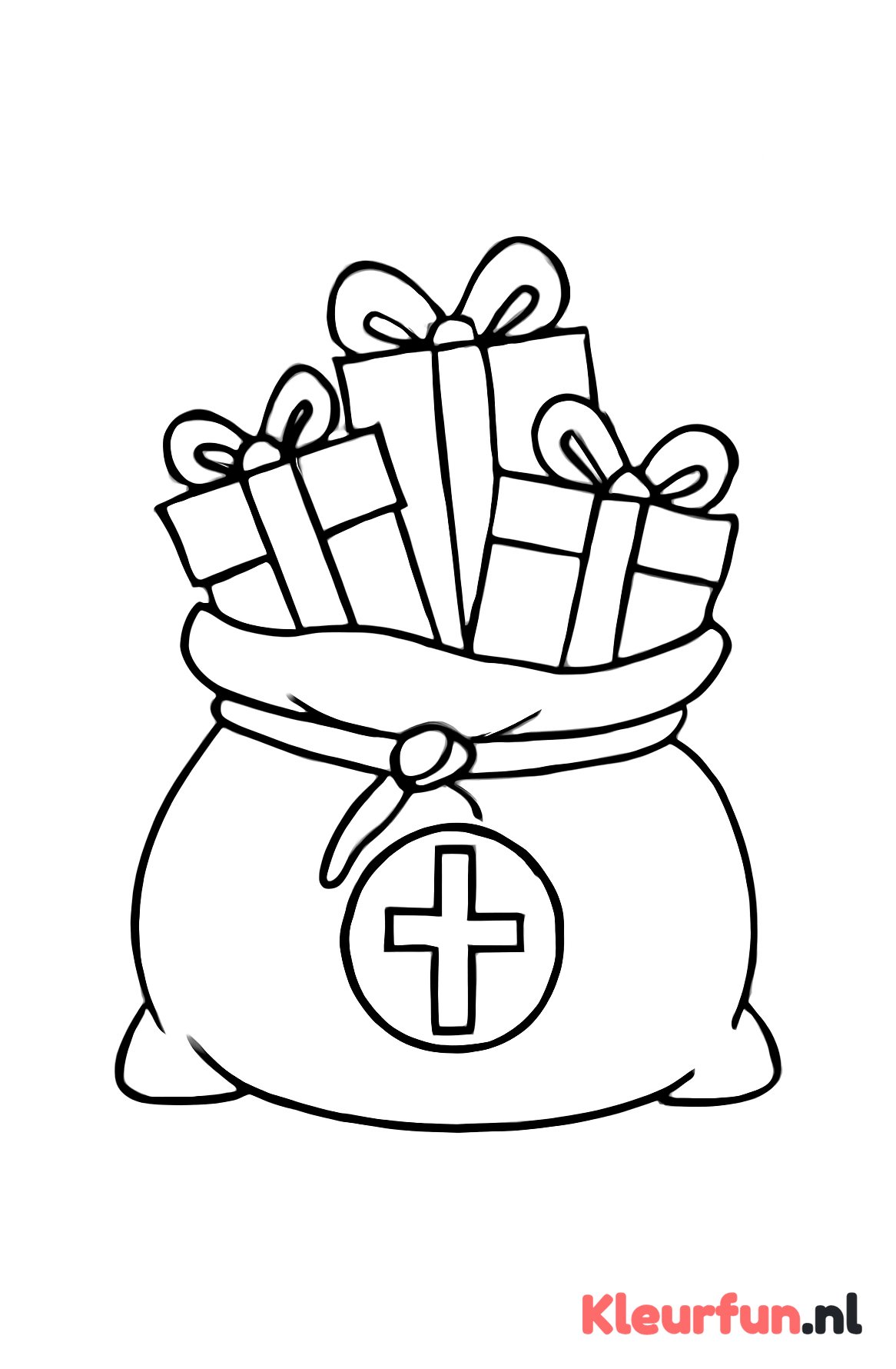 Open Sinterklaaszak met cadeaus