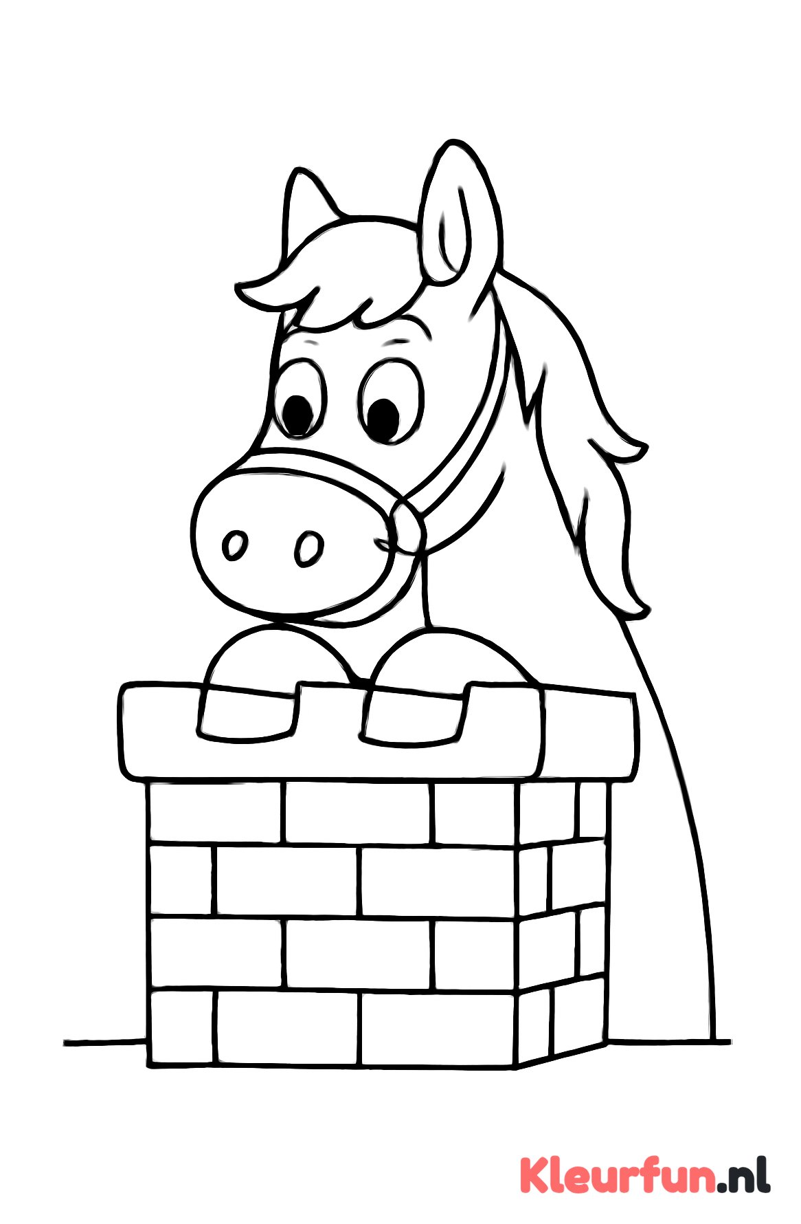 Paard van Sinterklaas in de schoorsteen