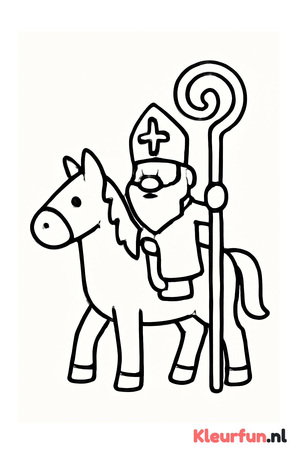 Sinterklaas op paard - peuters