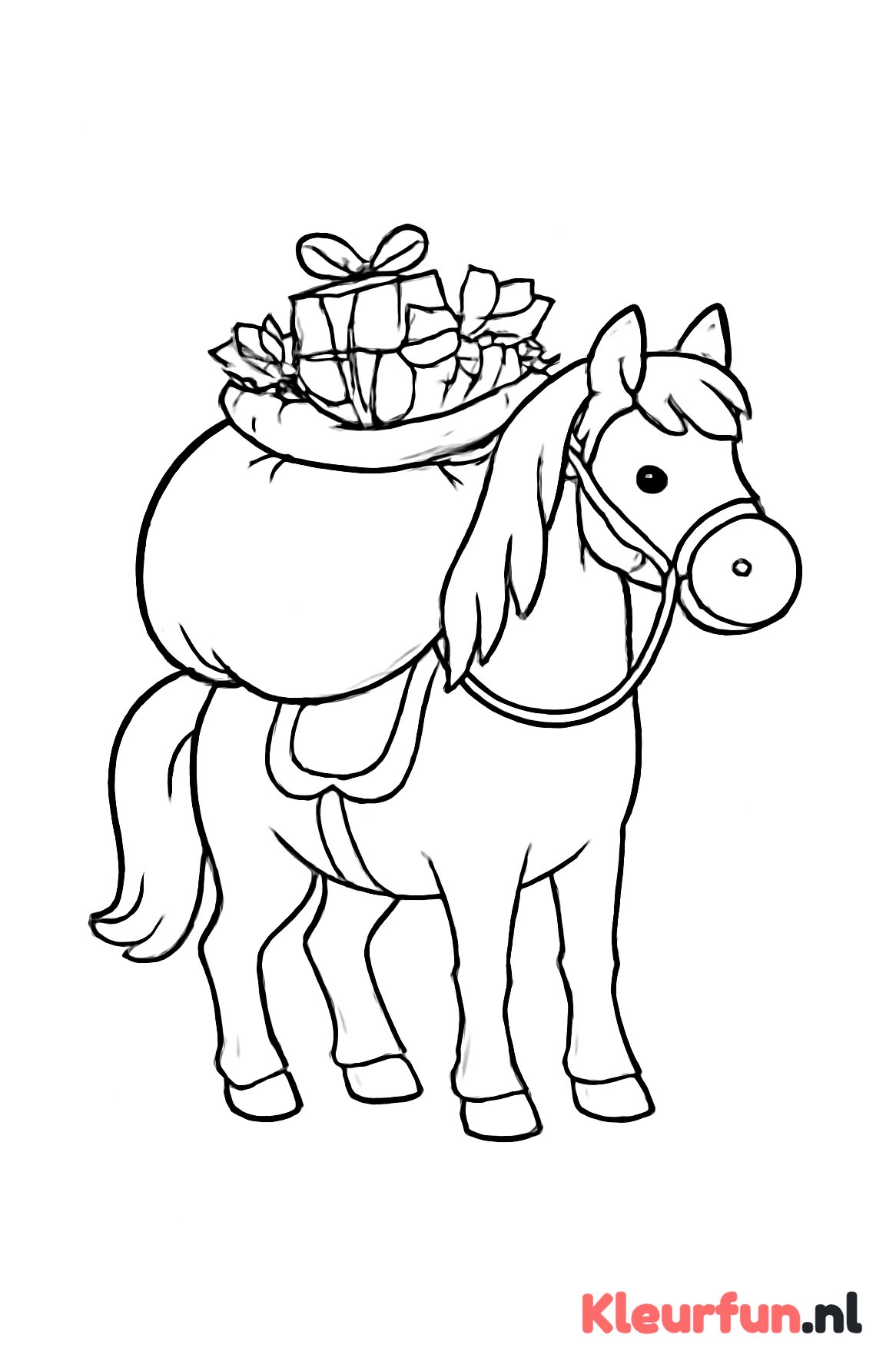 Paard van Sinterklaas met cadeautjes
