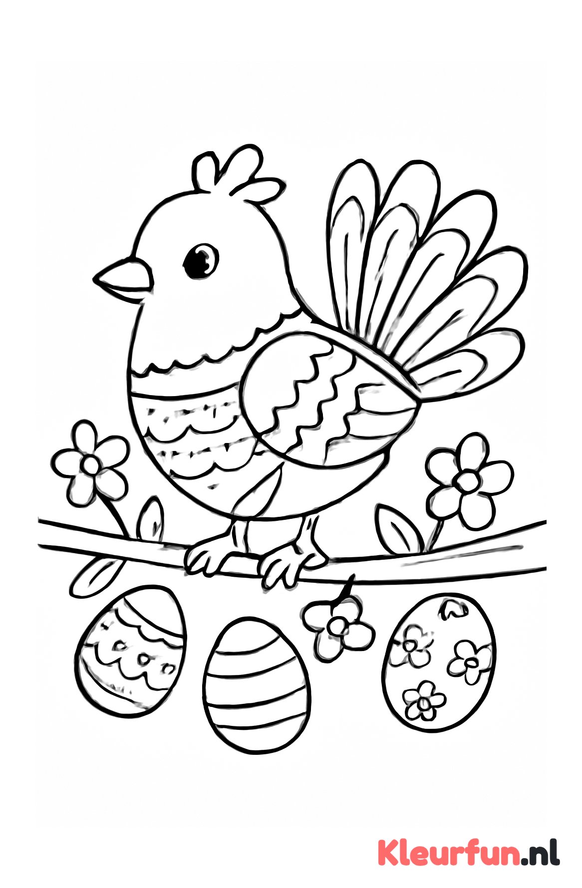 Paasvogel met eieren