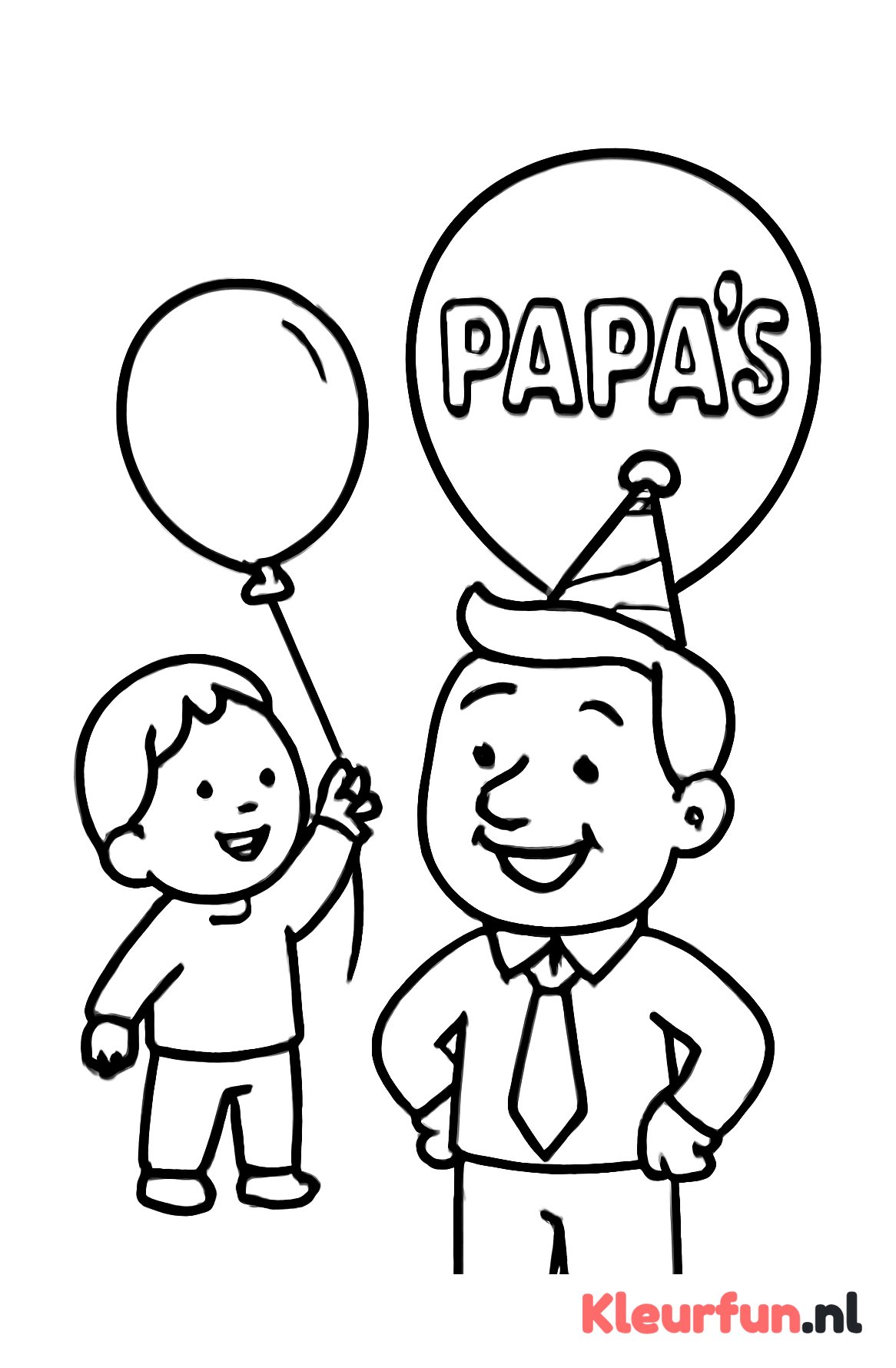Papa met ballon