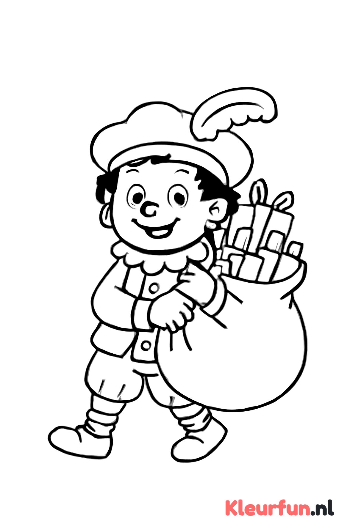 Piet met zak cadeautjes
