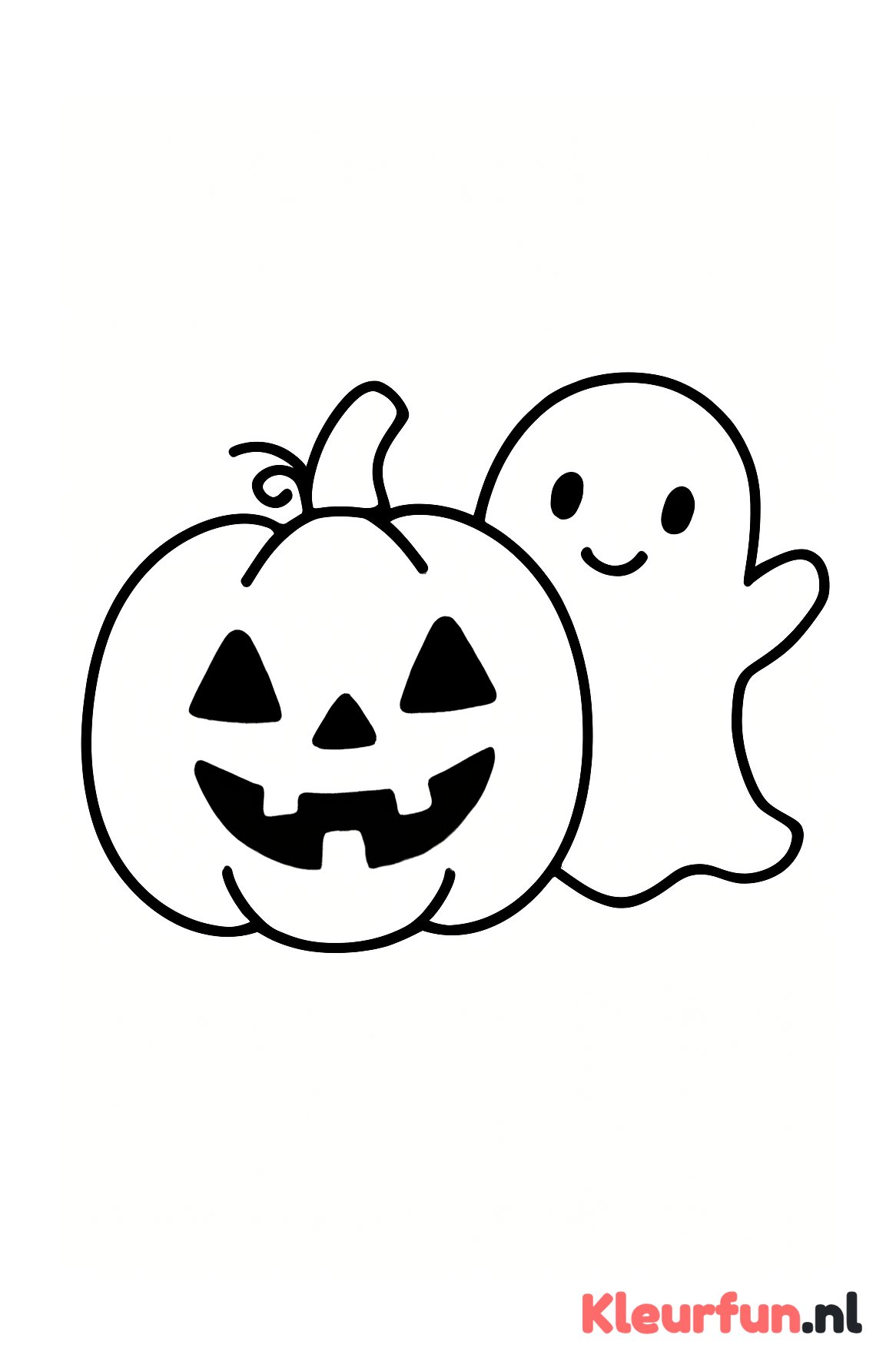 Pompoen met spookje
