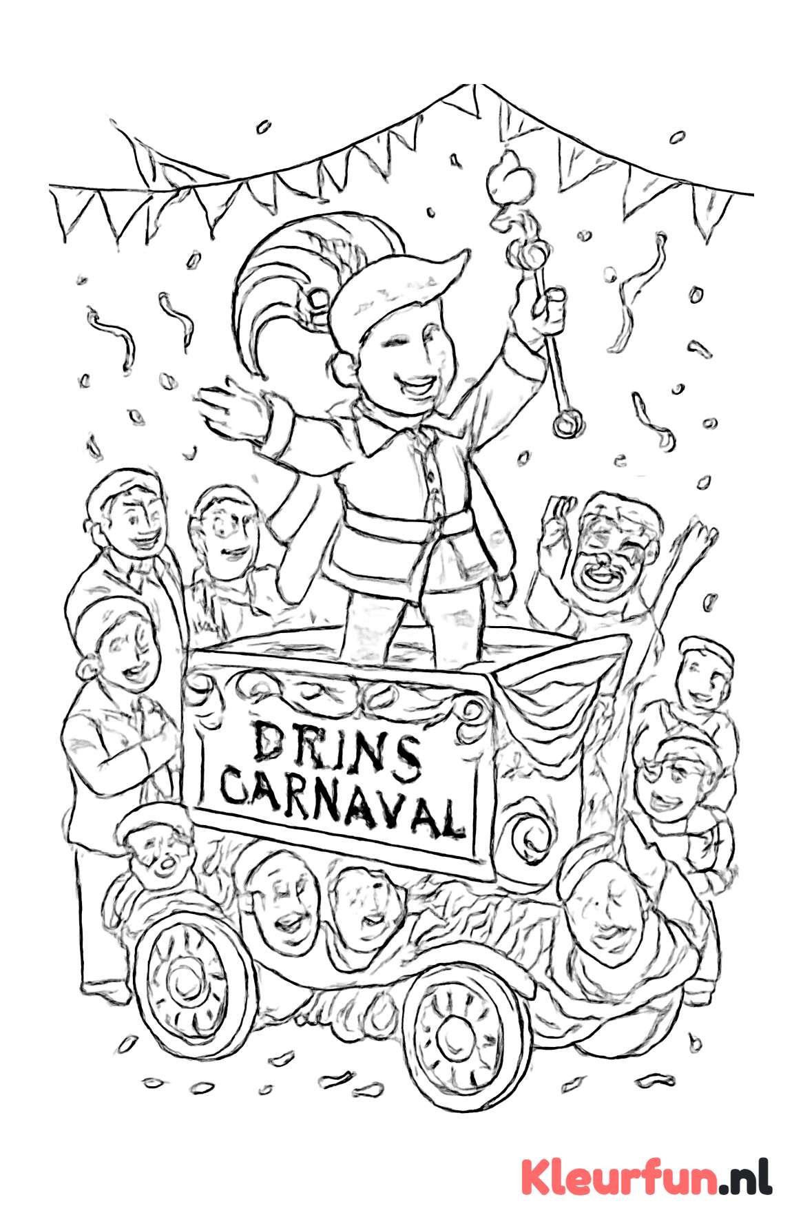 Prins op Carnavalswagen
