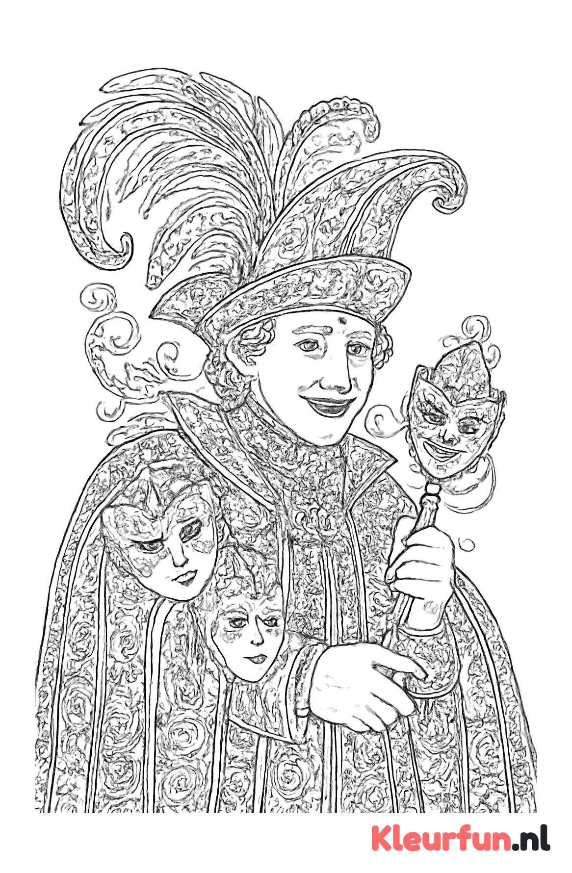 Prins carnaval met uitgebreide versieringen