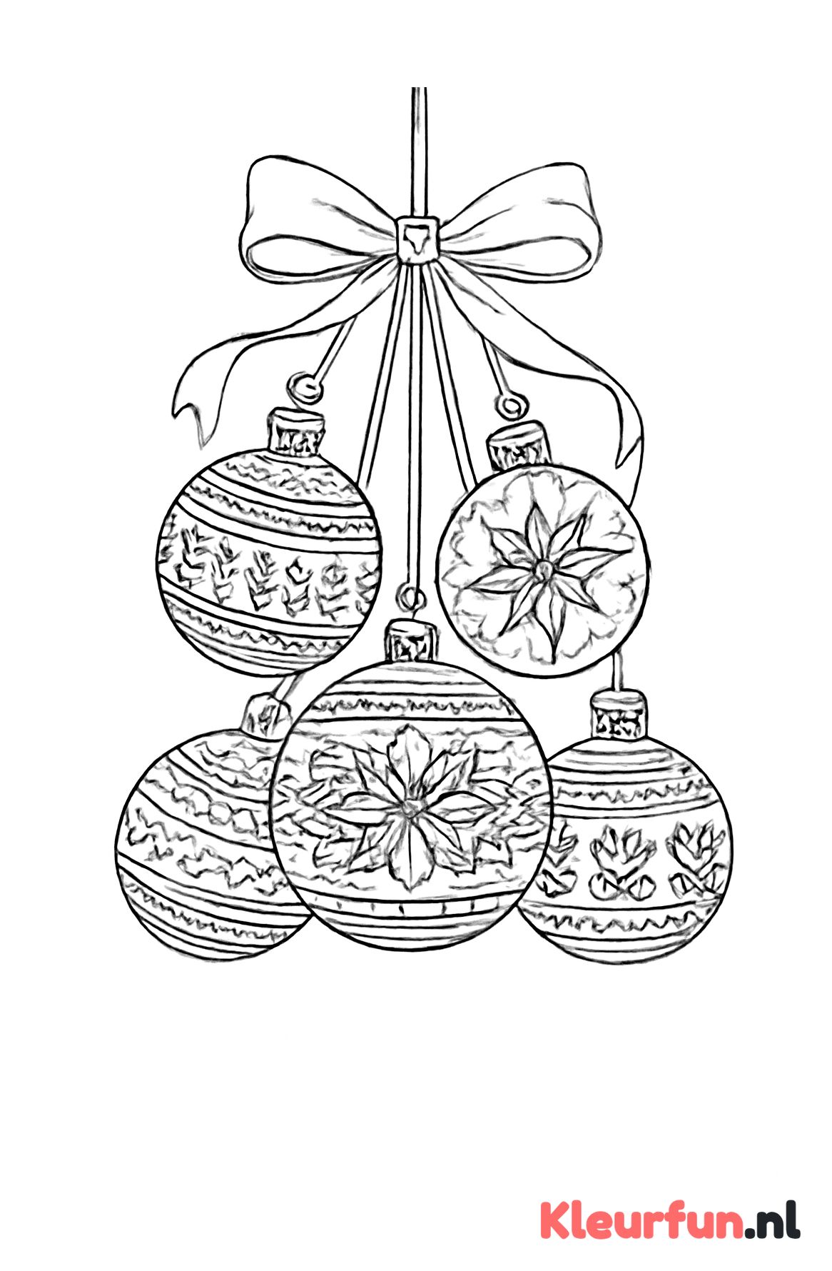 Scandinavische stijl kerstballen