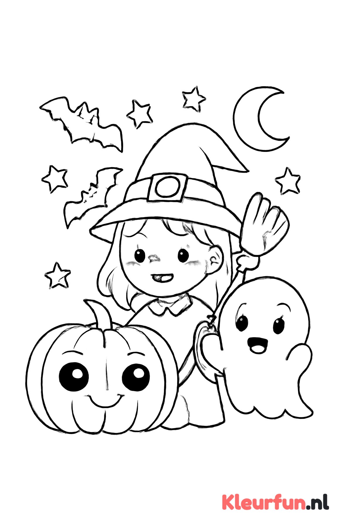 Pompoen, heks en spook