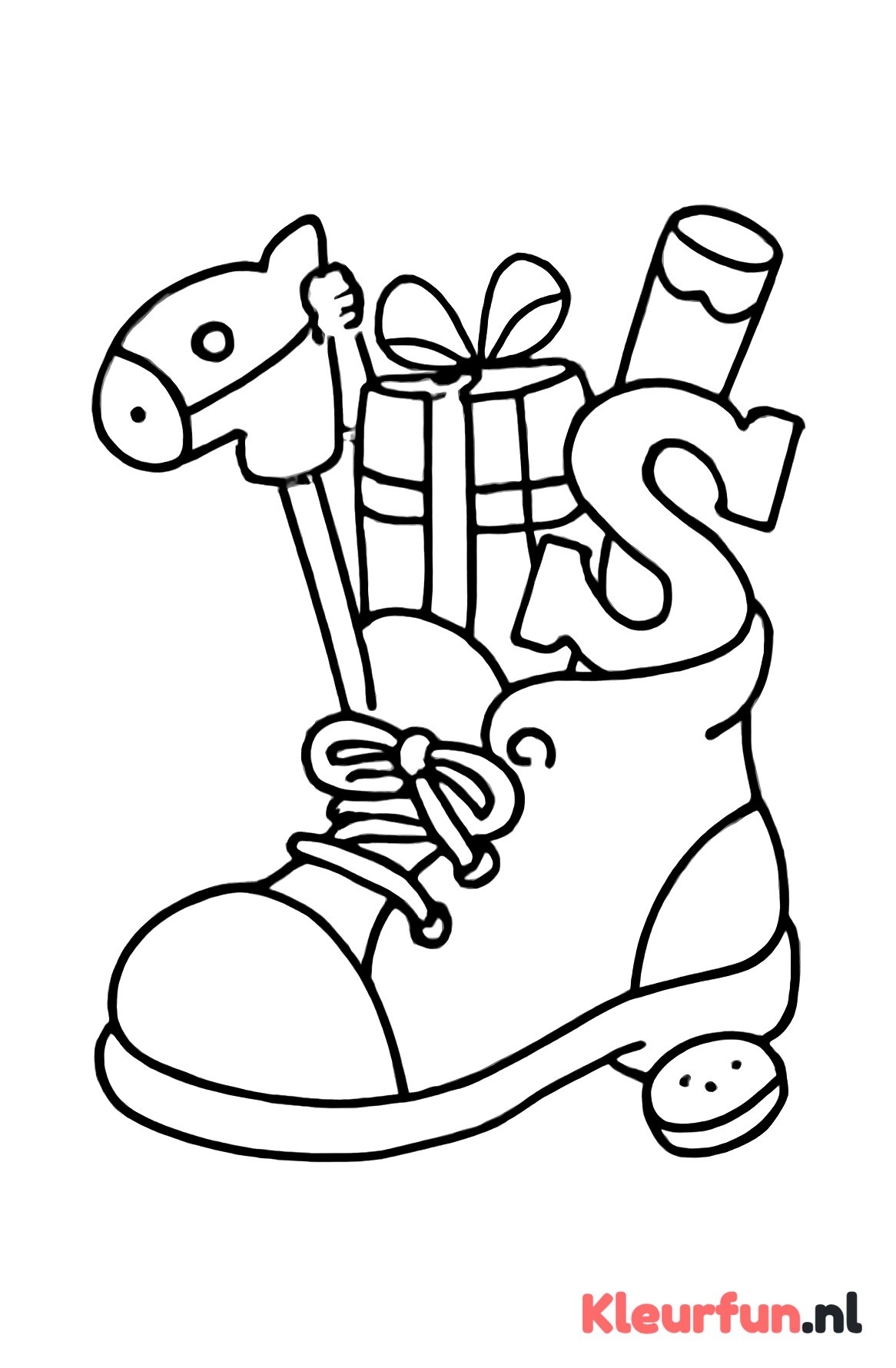 Open schoen vol Sinterklaas cadeautjes