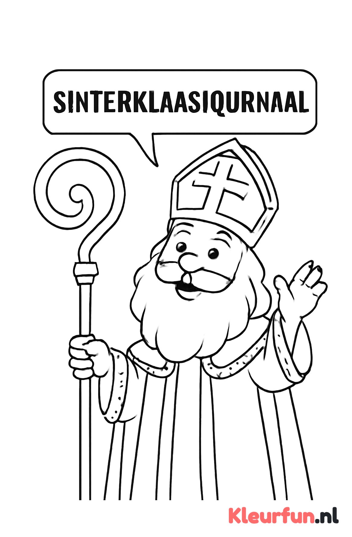 Sinterklaas kondigt het journaal aan