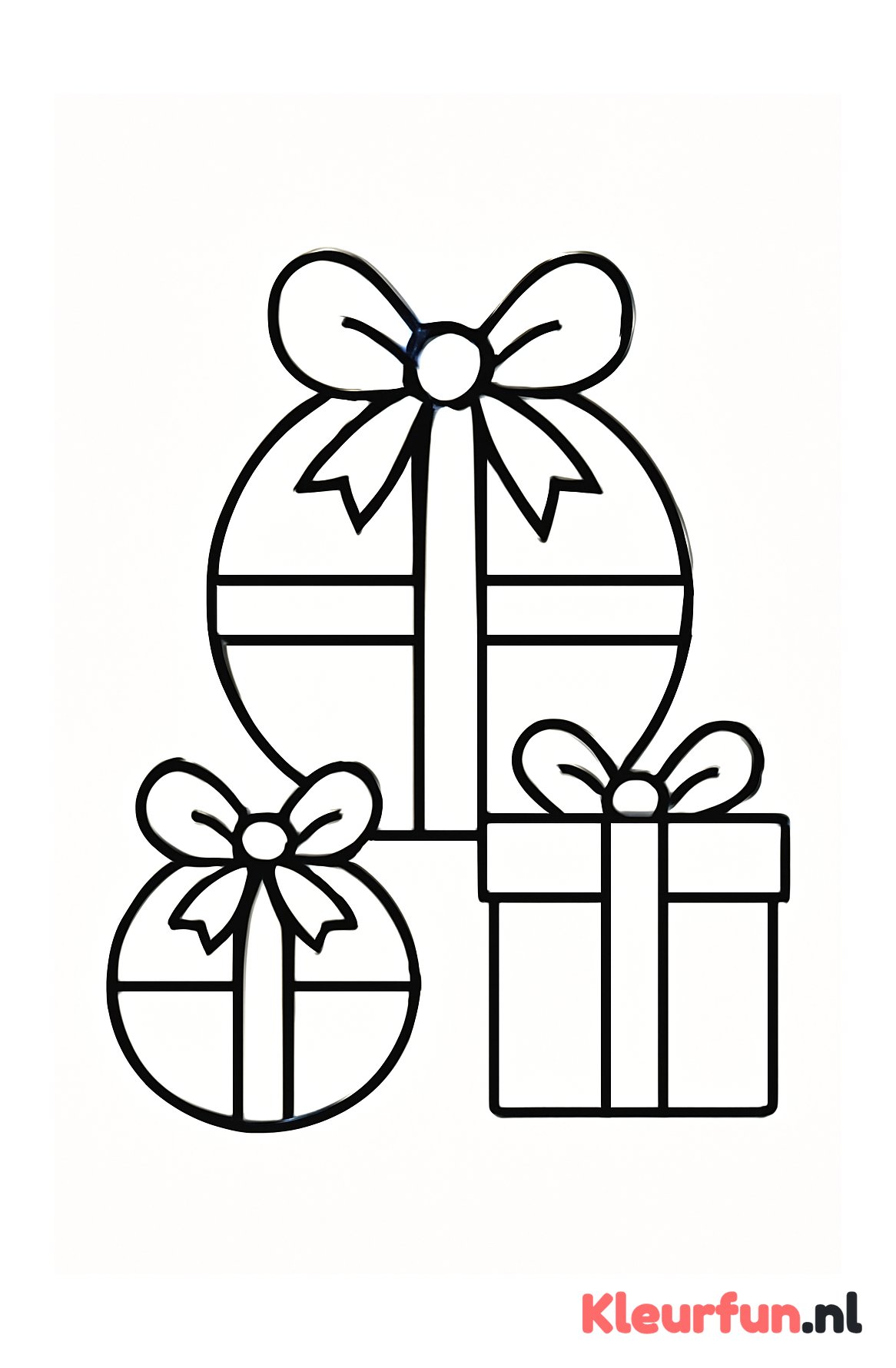 Grote cadeautjes met strikken