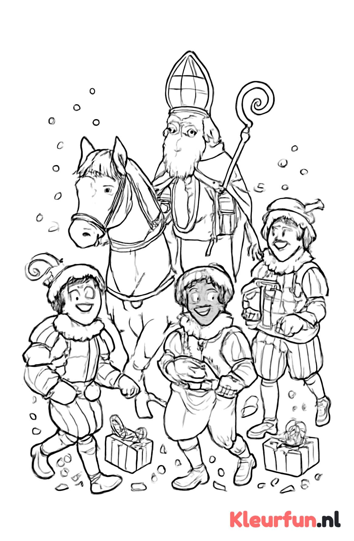 Sinterklaas op Amerigo met Pieten