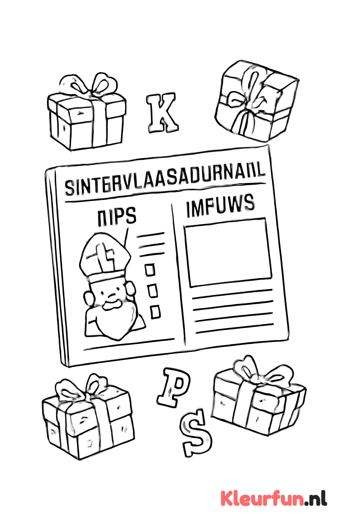 Sinterklaasjournaal nieuwsblad
