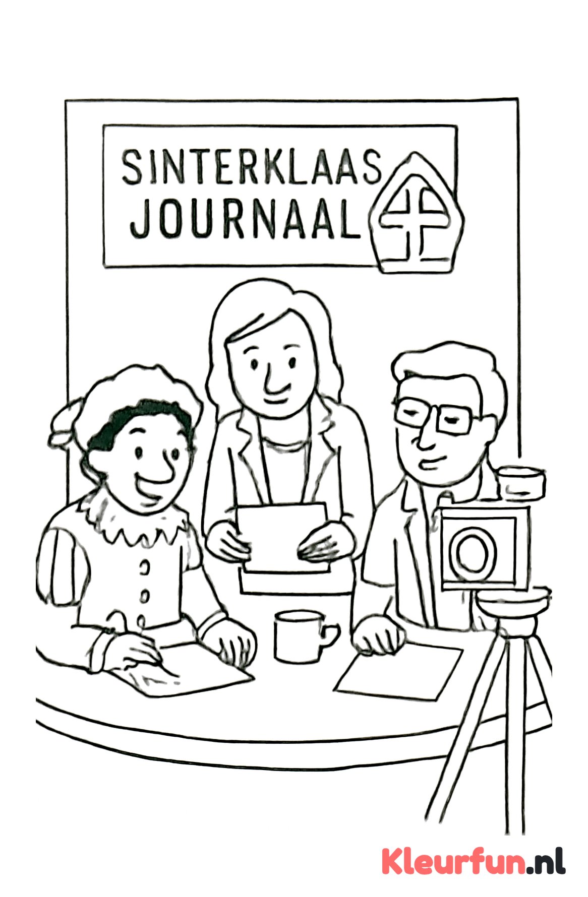 Sinterklaasjournaal in de studio