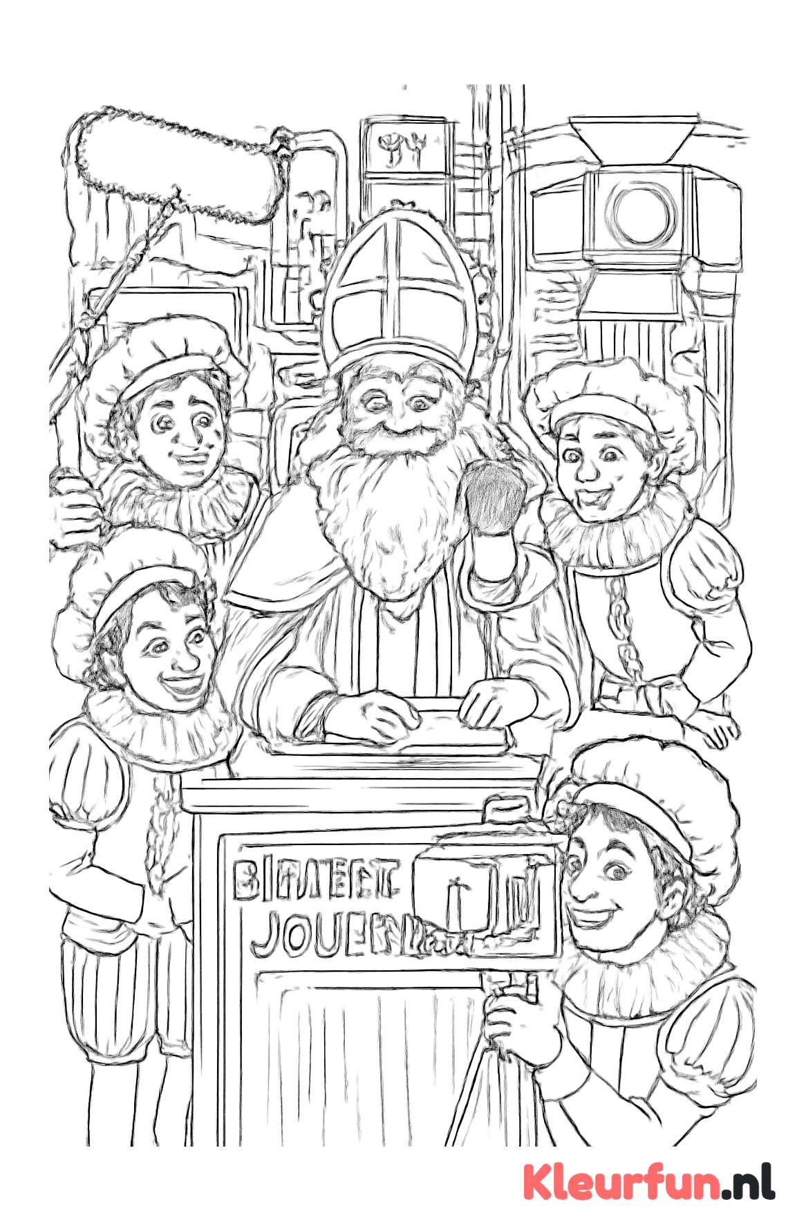 Voorbereiding van het Sinterklaasjournaal