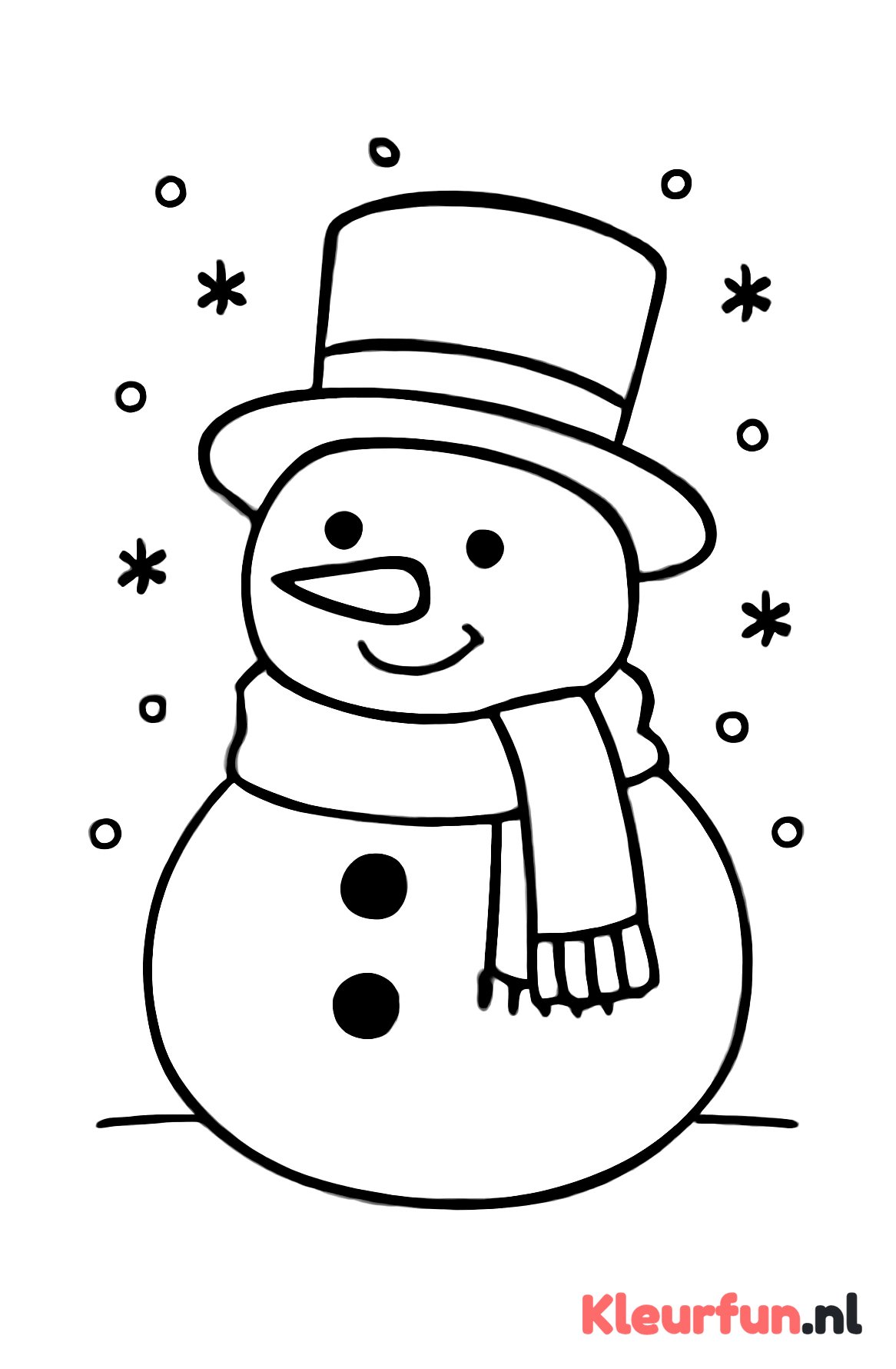 Sneeuwpop met sjaal