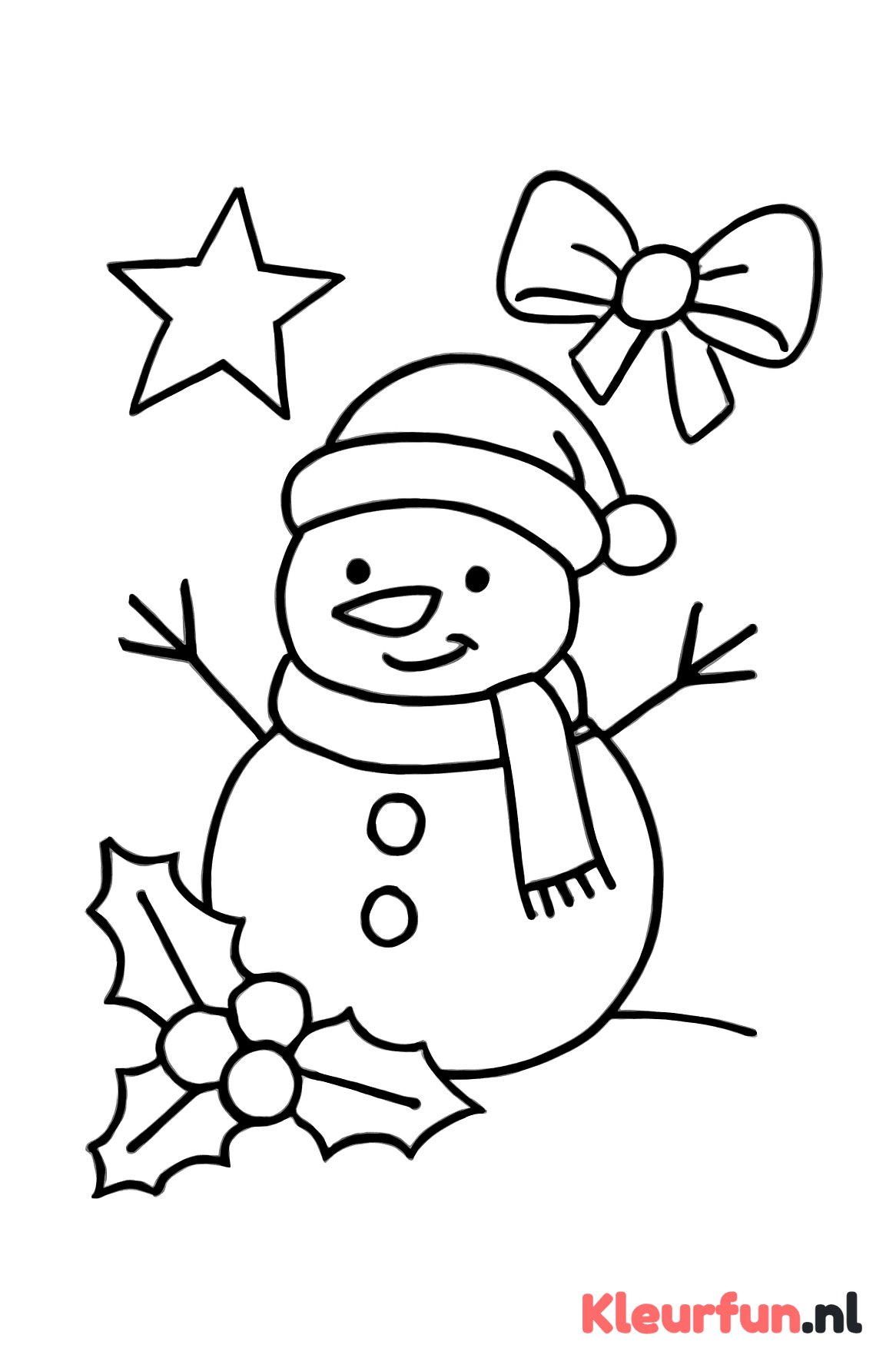 Sneeuwpop placemat met kerstversiering