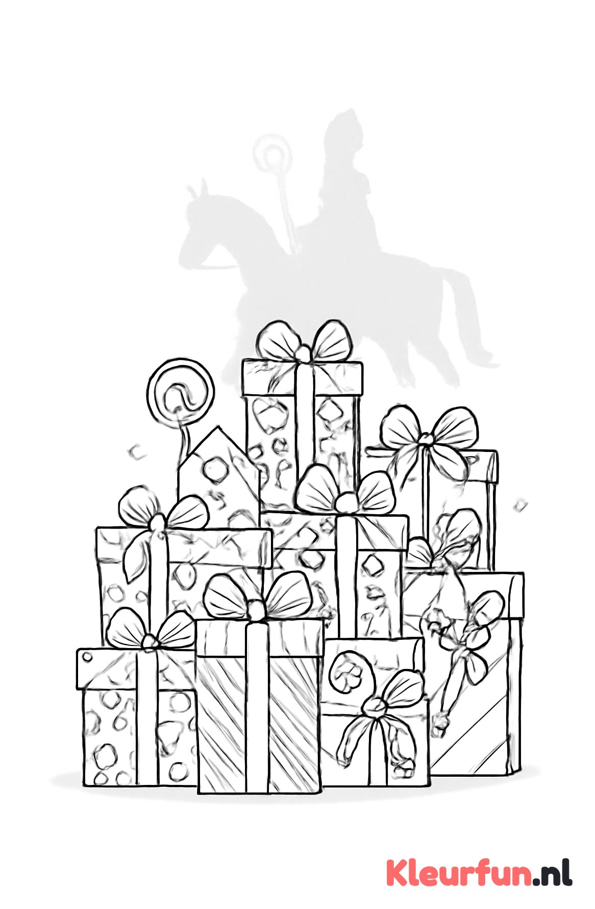 Stapels Sinterklaas cadeautjes