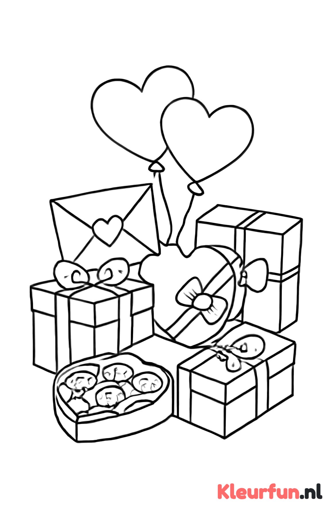 Stapel Valentijn cadeautjes