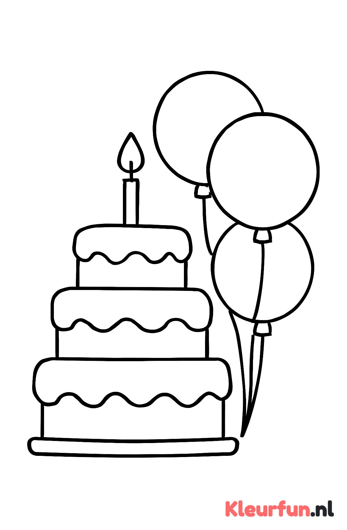 Taart met Ballonvormen