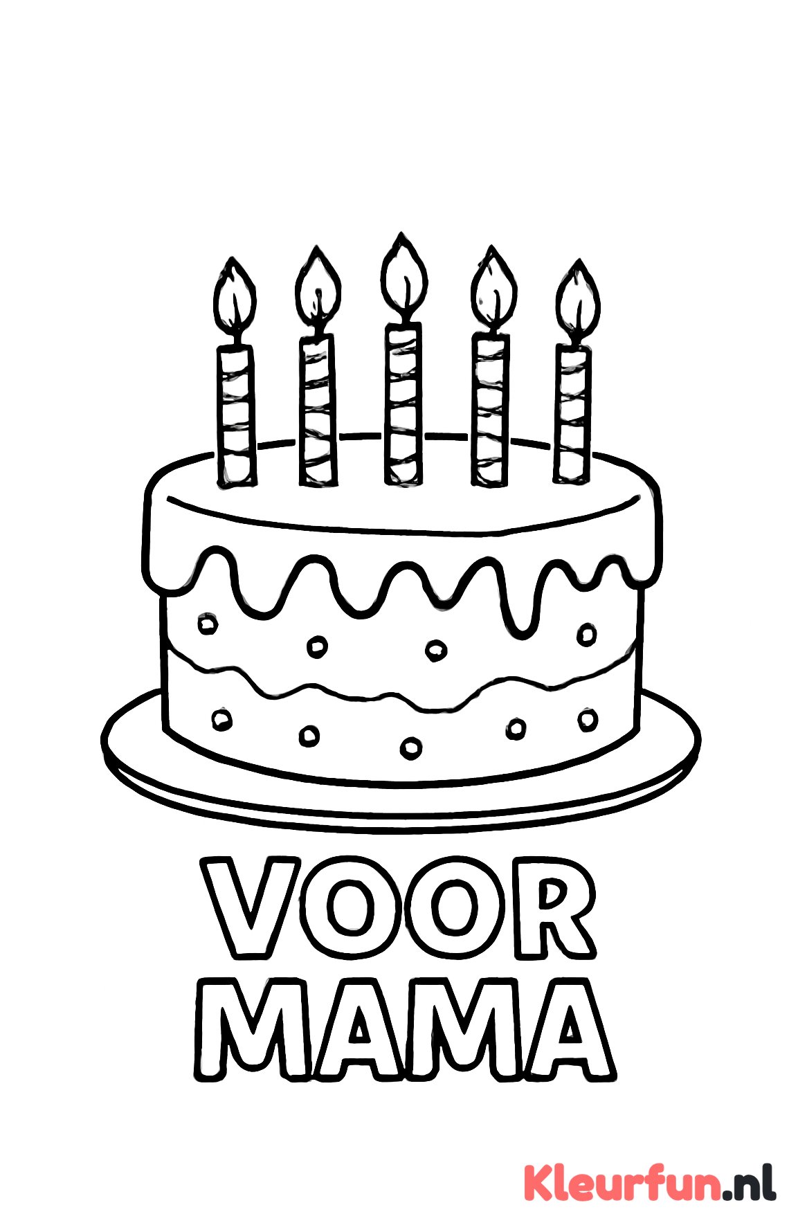 Verjaardagstaart voor mama