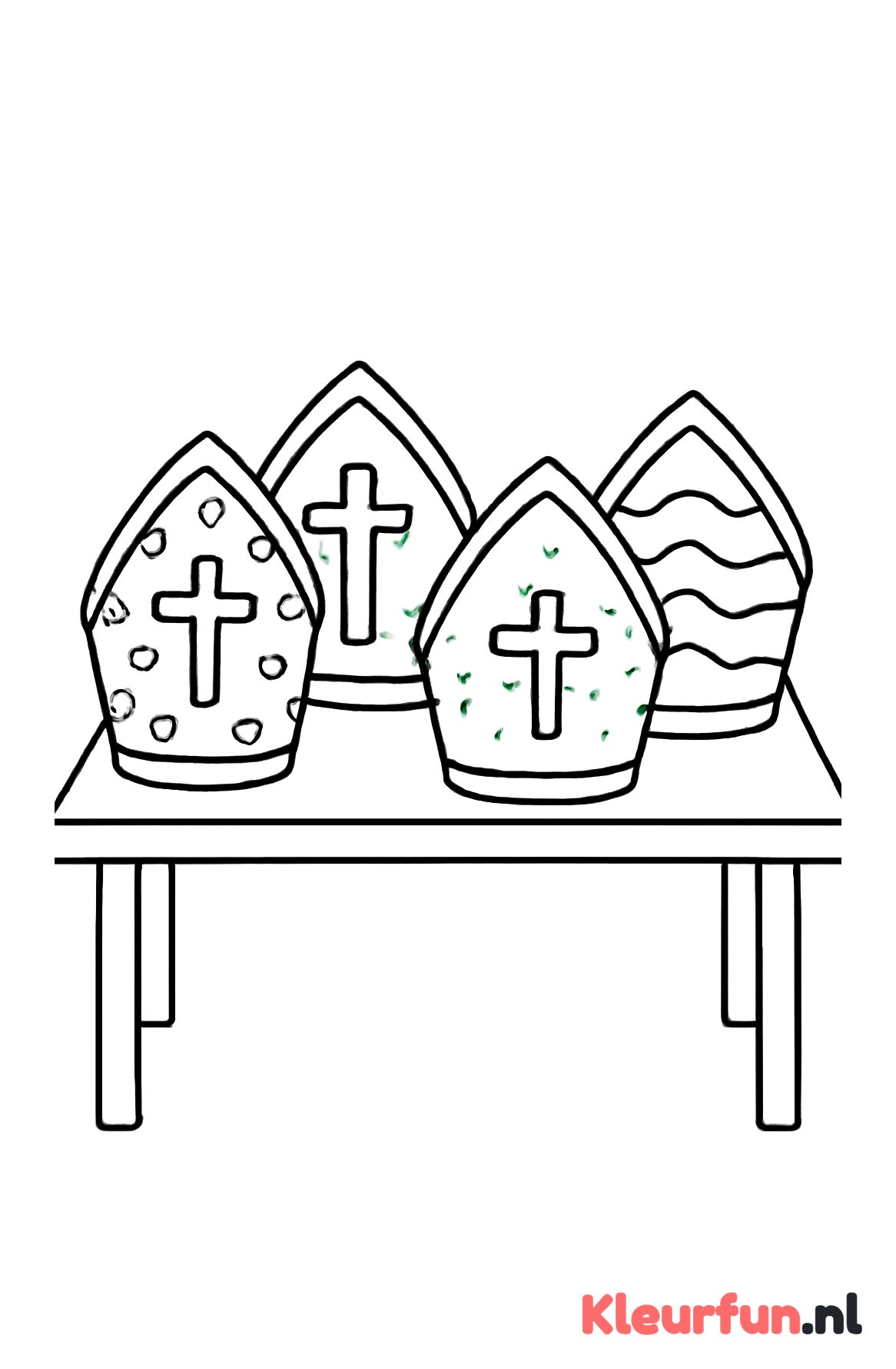 Tafel vol met Sinterklaas mijters