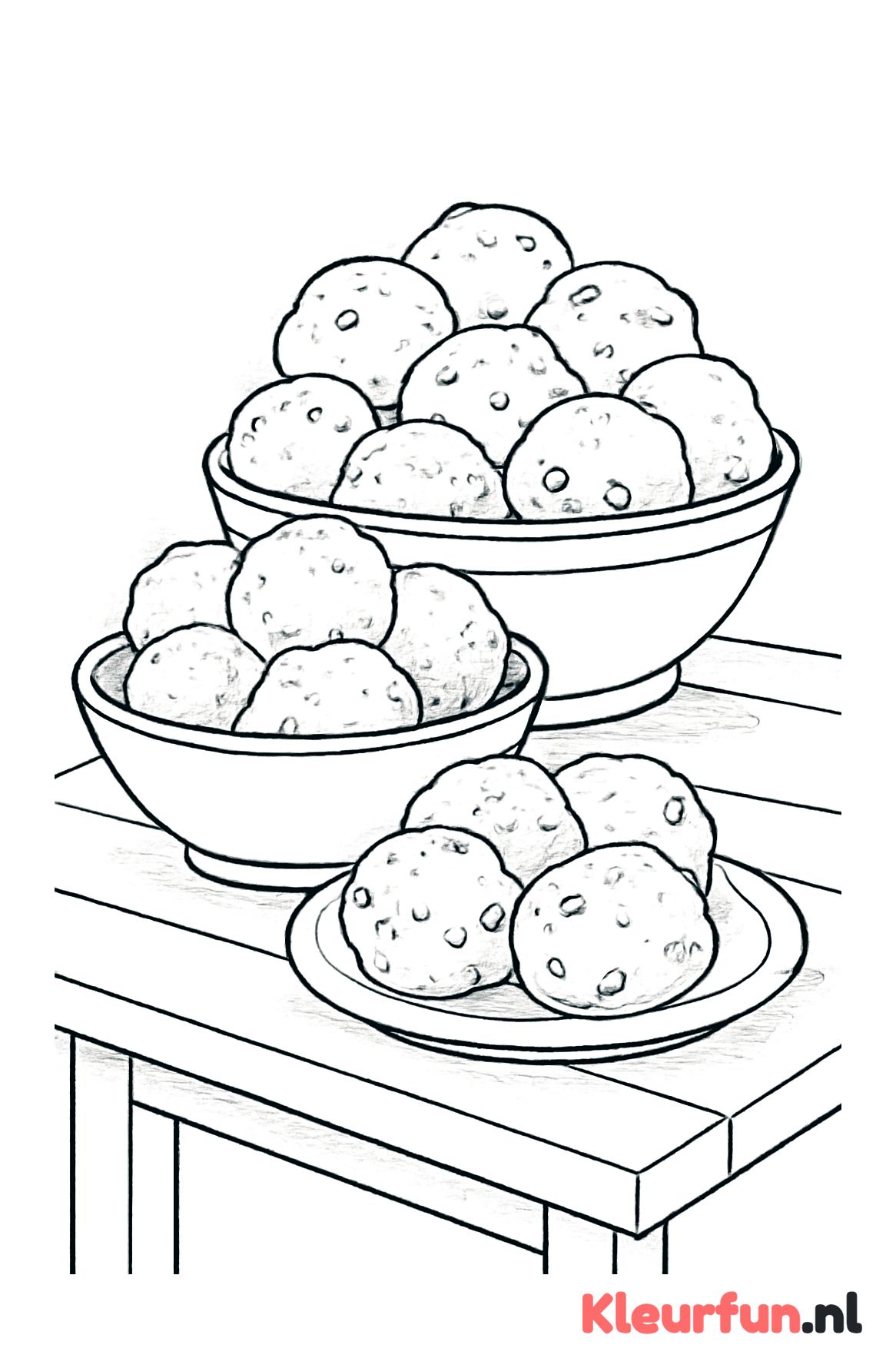 Tafel vol oliebollen