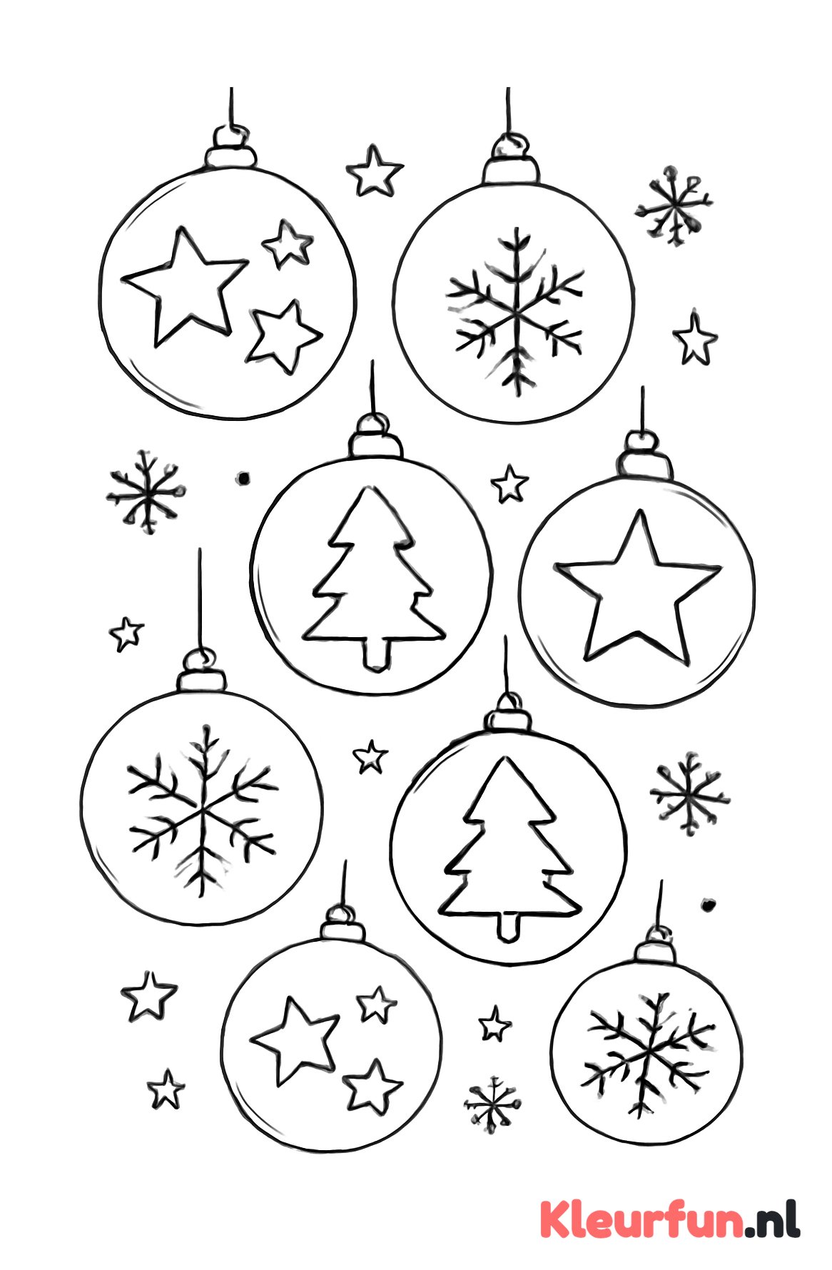 Traditionele kerstsymbolen kerstballen
