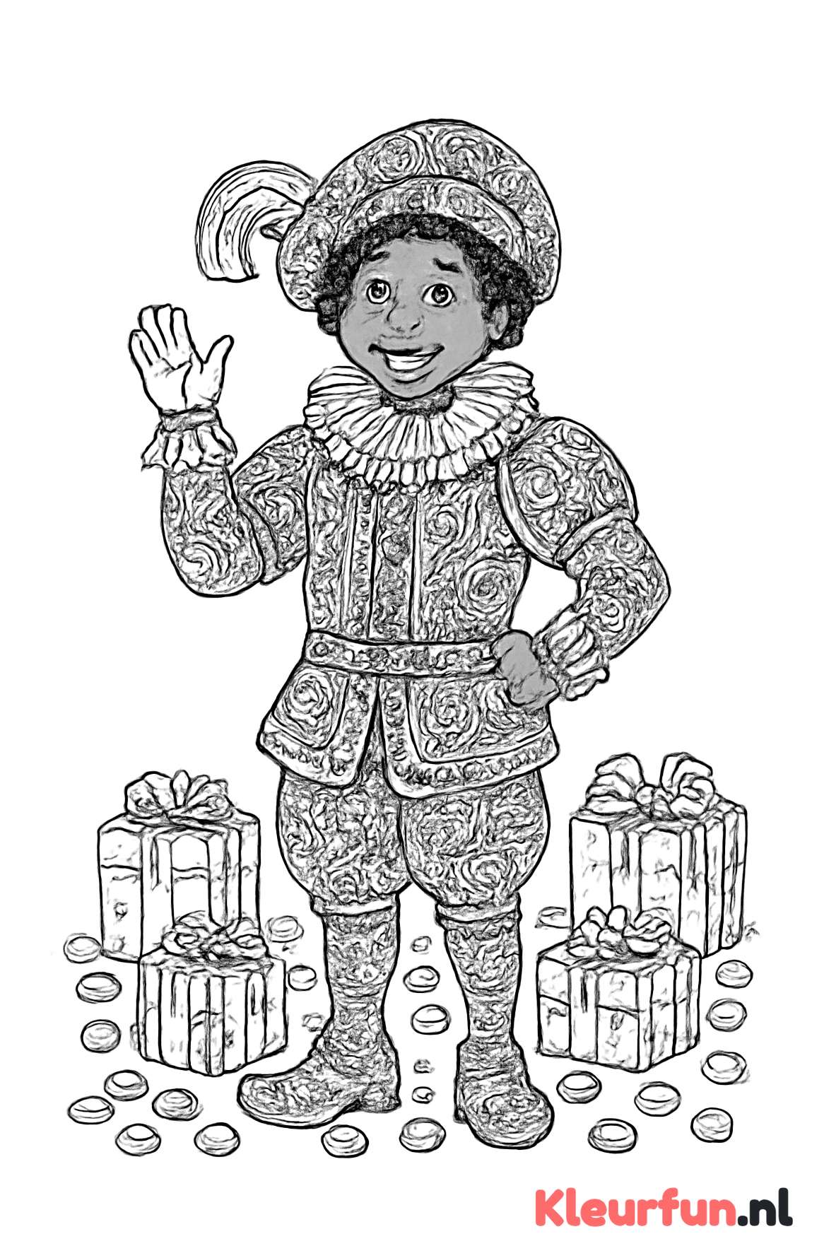 Traditionele Piet met ingewikkelde patronen