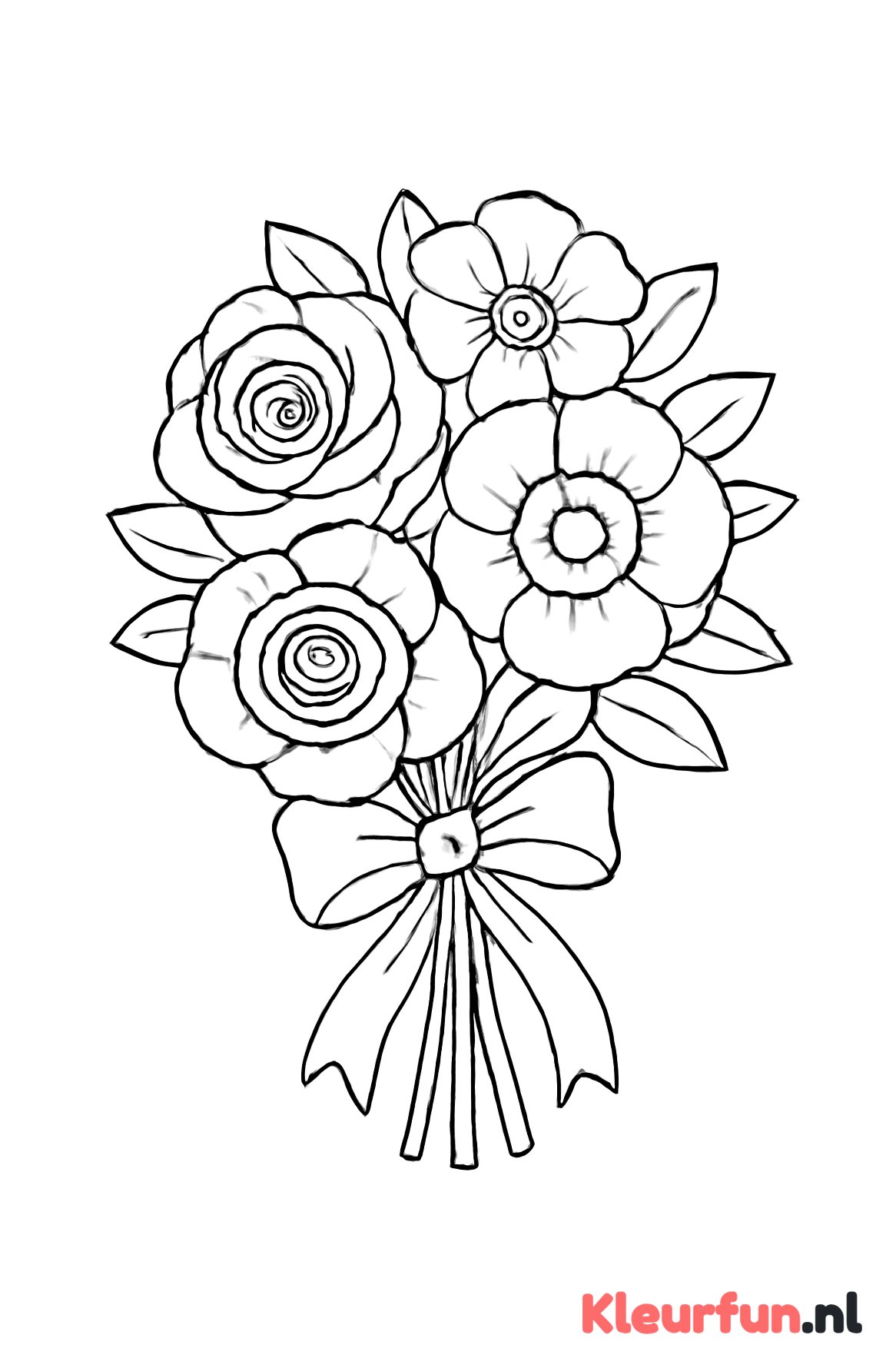 Trouwboeket met bloemen