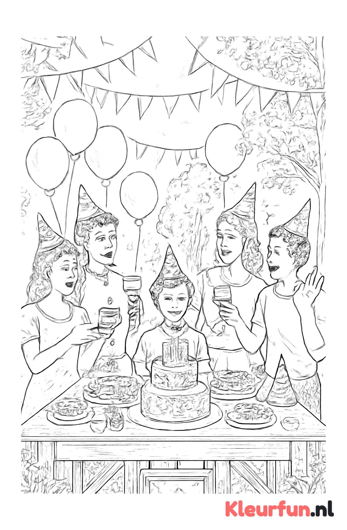 Verjaardagsfeest in de tuin
