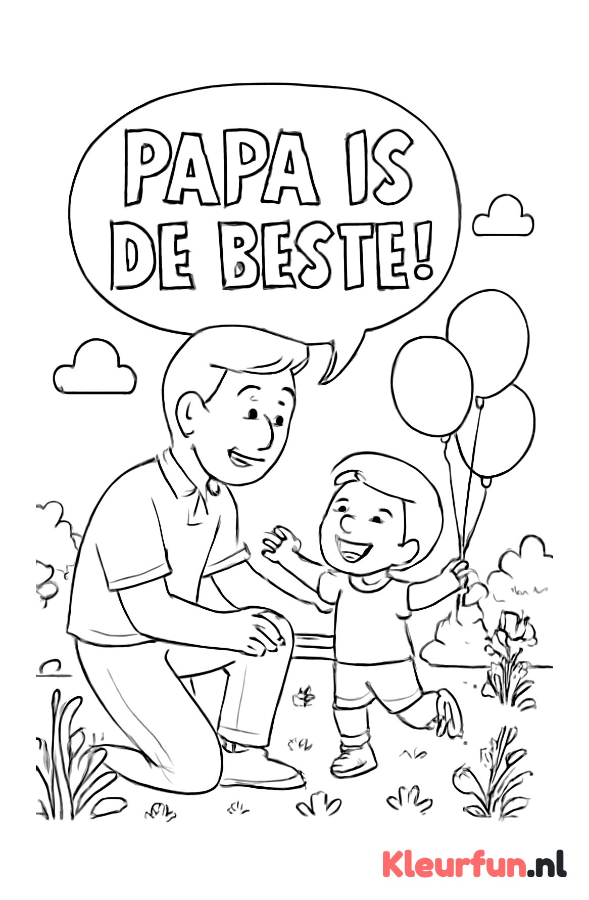 Vader en kind spelen: Papa is de beste