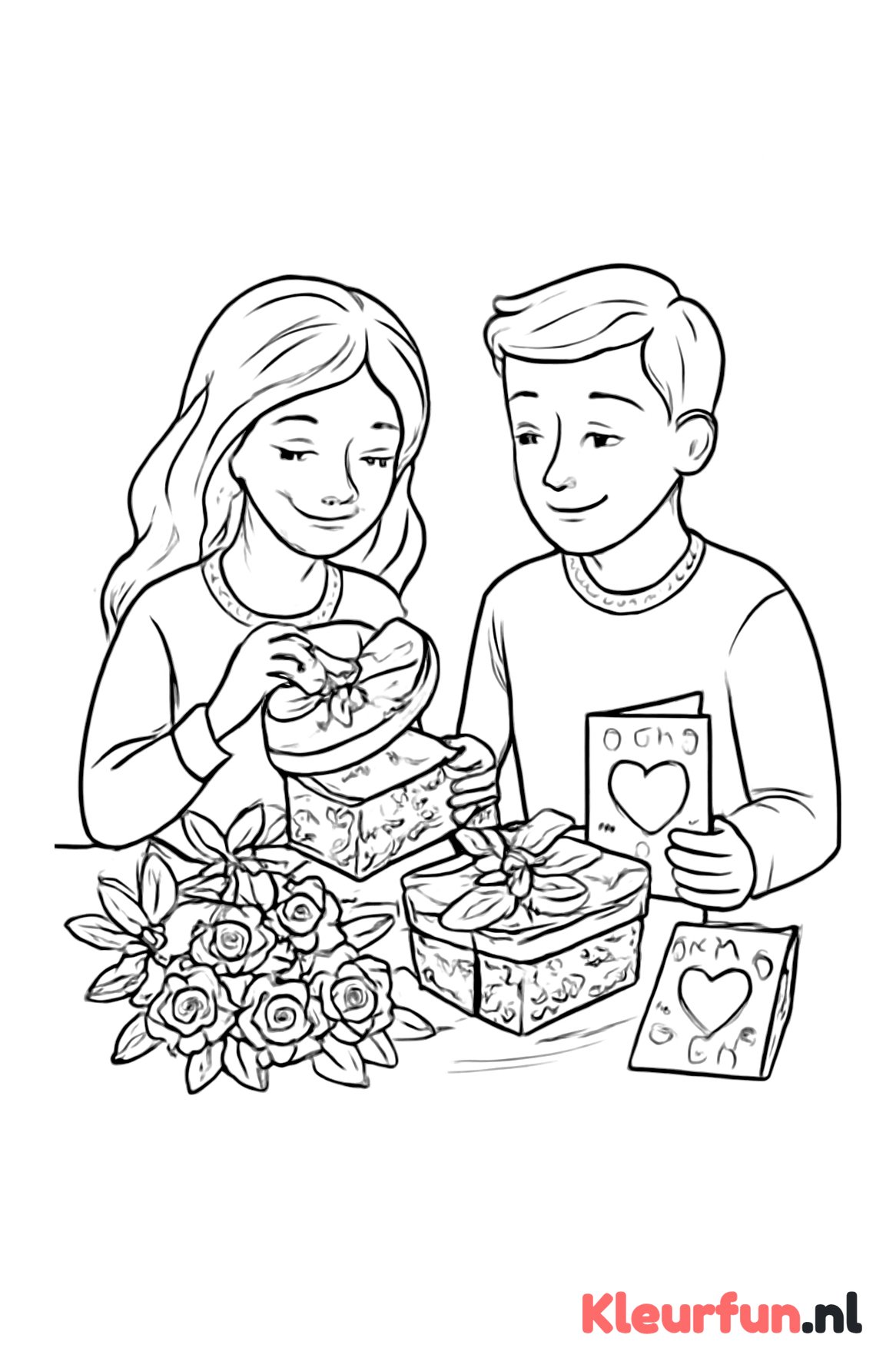 Valentijn cadeautjes uitpakken