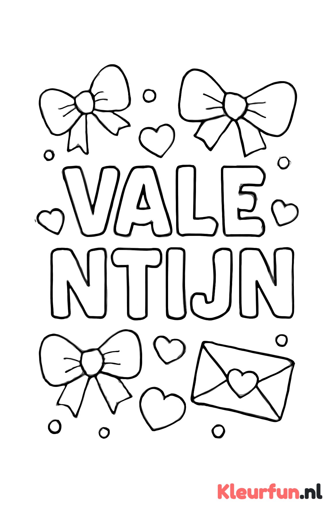 VALENTIJN letters met strikjes