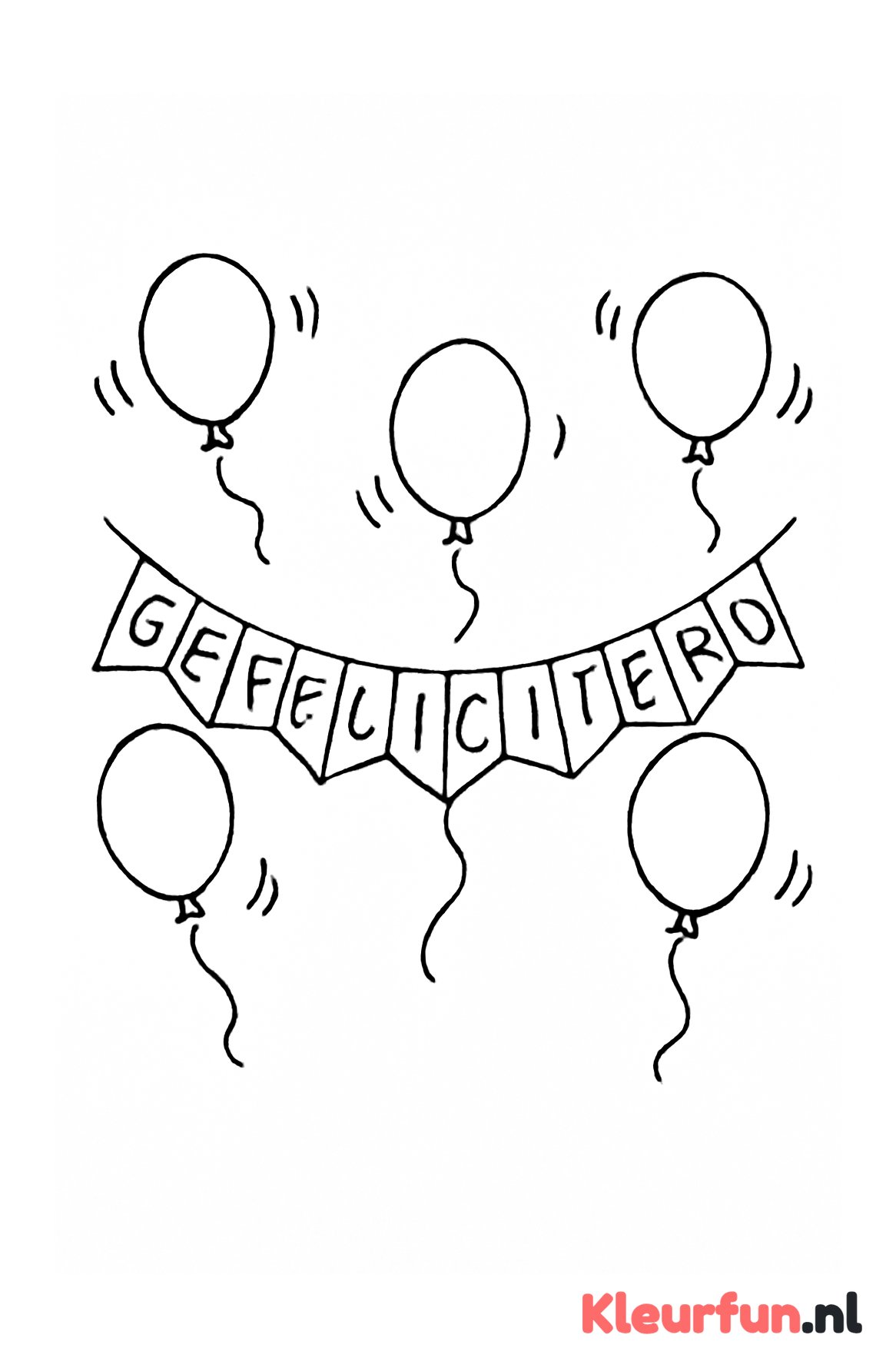 Verjaardagsvlaggen en ballonnen