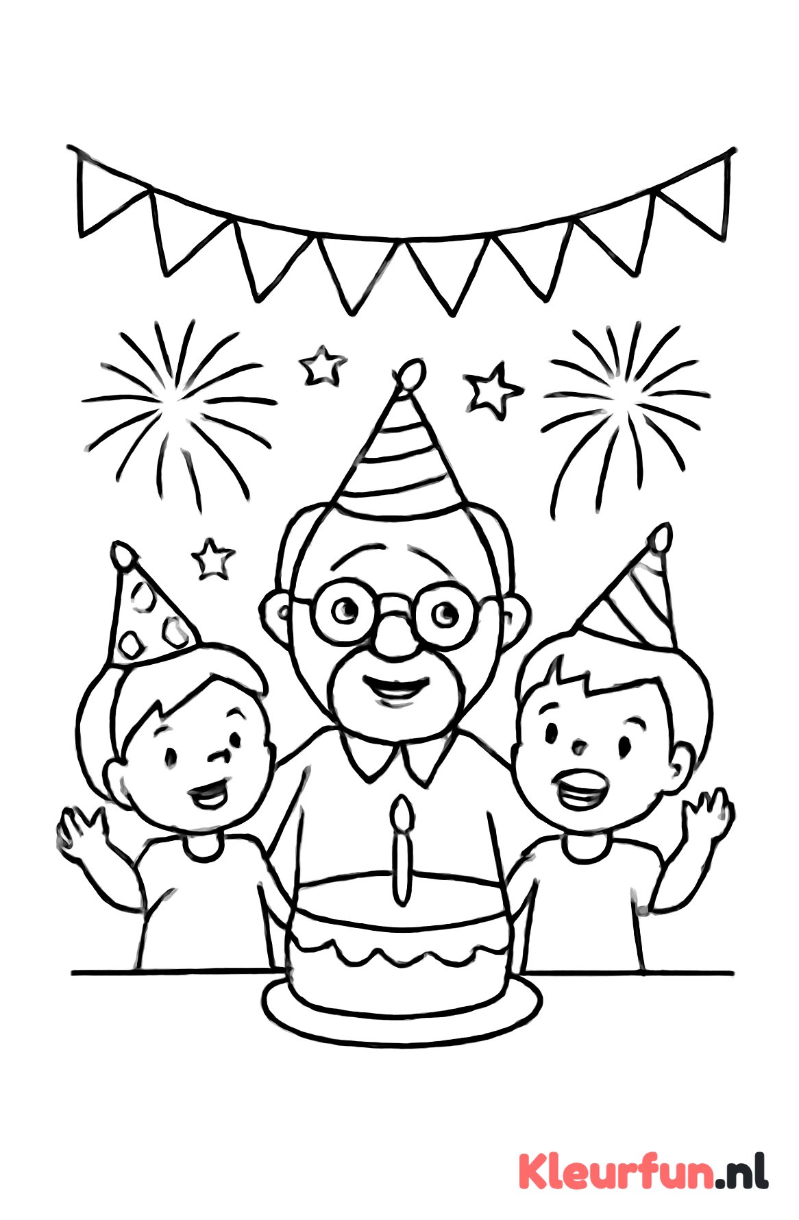 Verjaardagsfeestje met opa