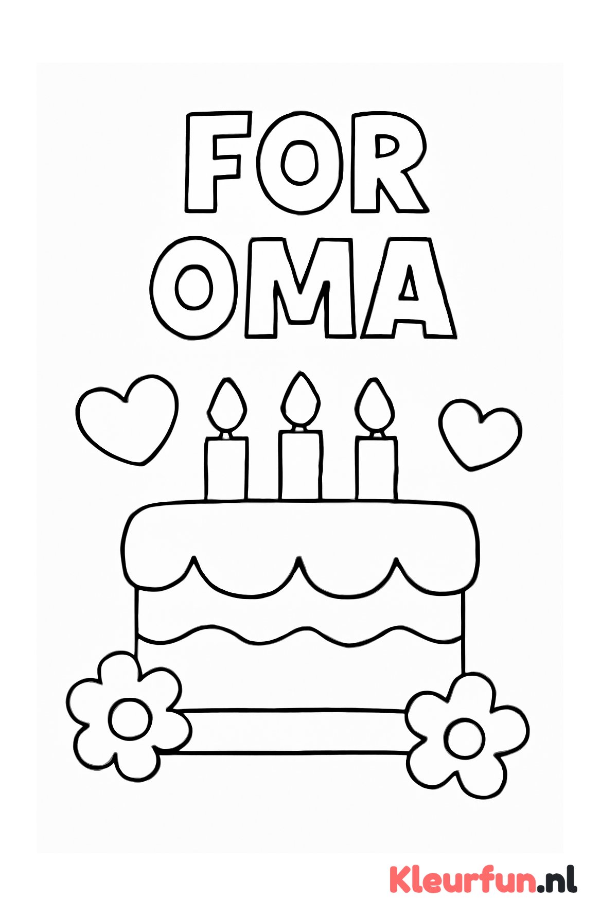 Verjaardagskaart voor Oma