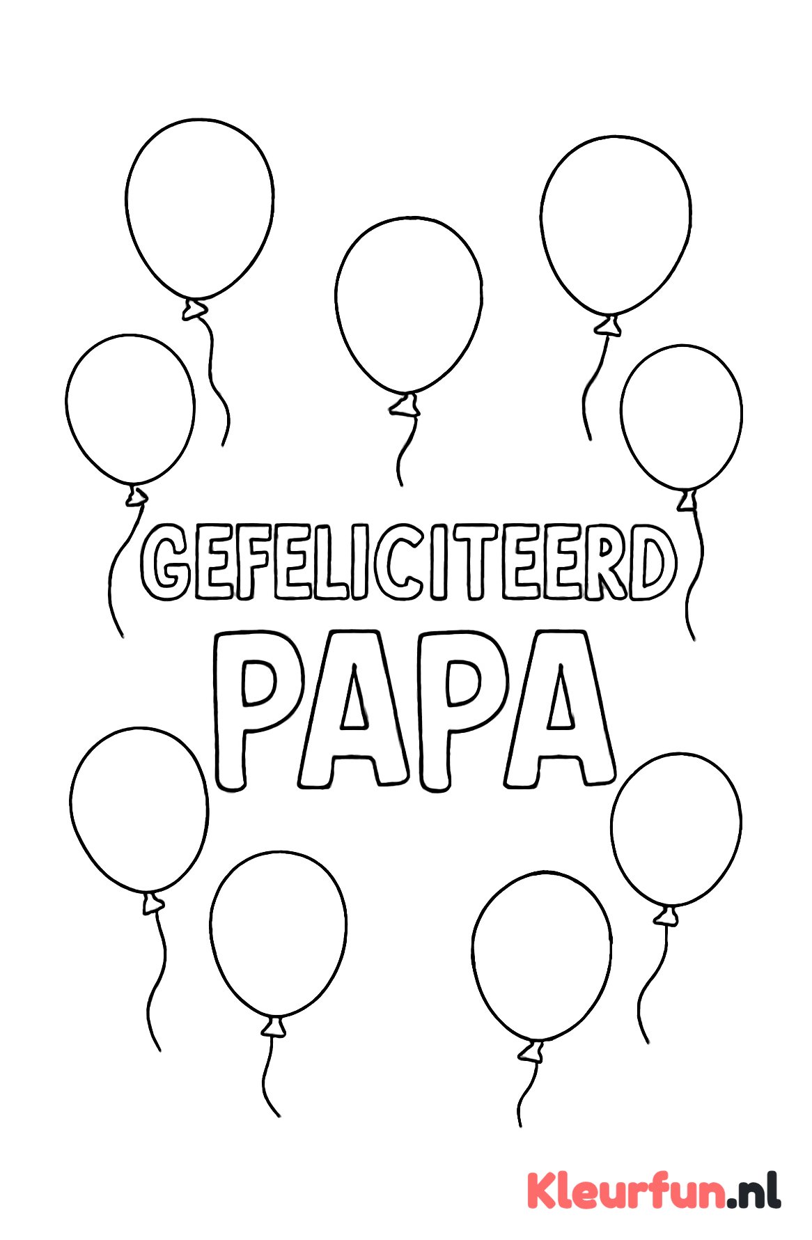 Verjaardagskaart voor papa