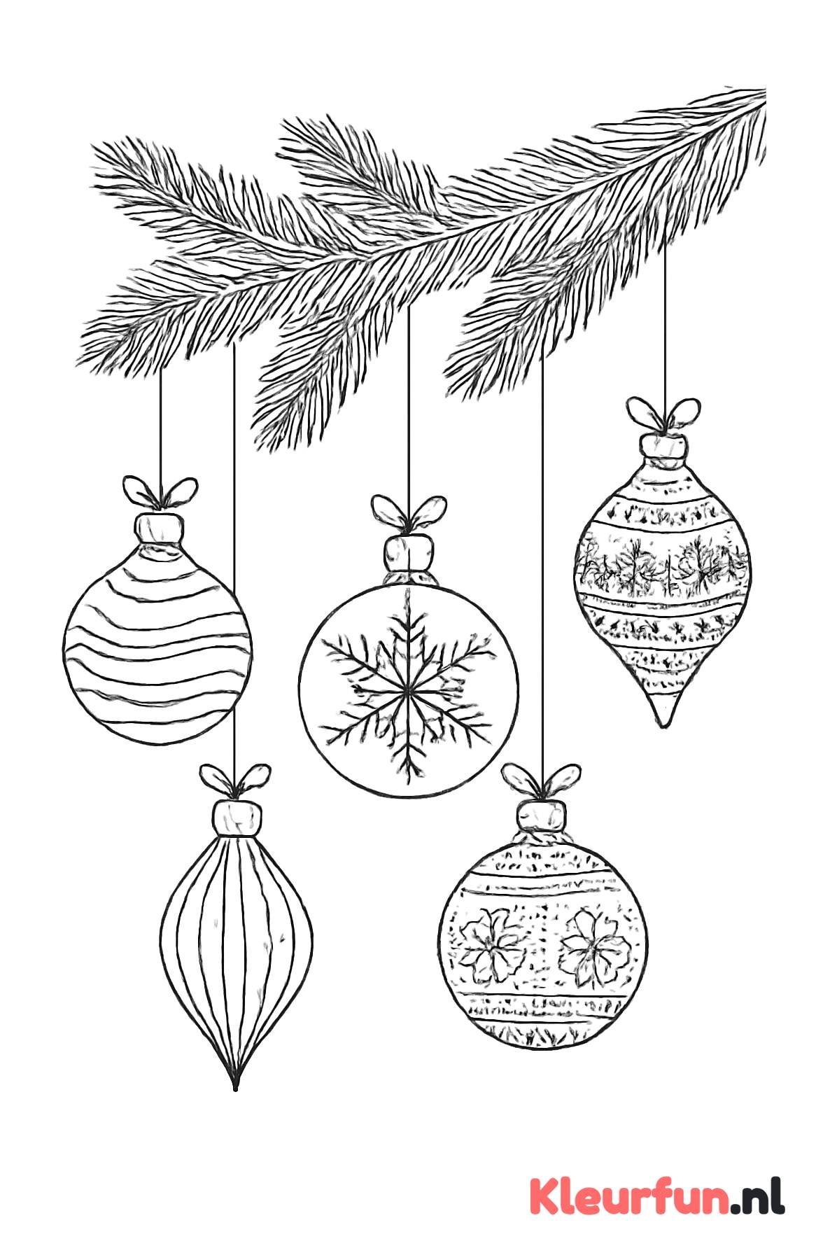 Verschillende vormen kerstballen