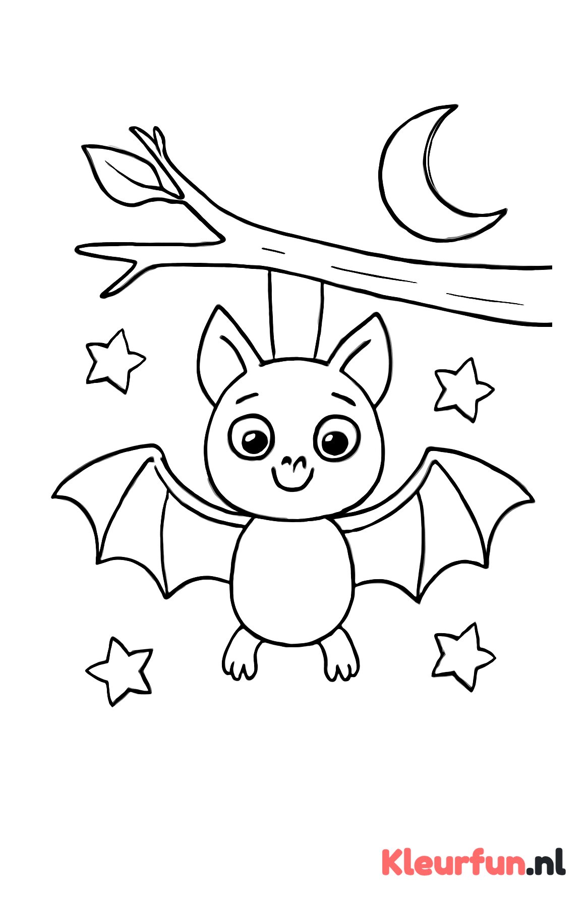 Vrolijke vleermuis in Halloween